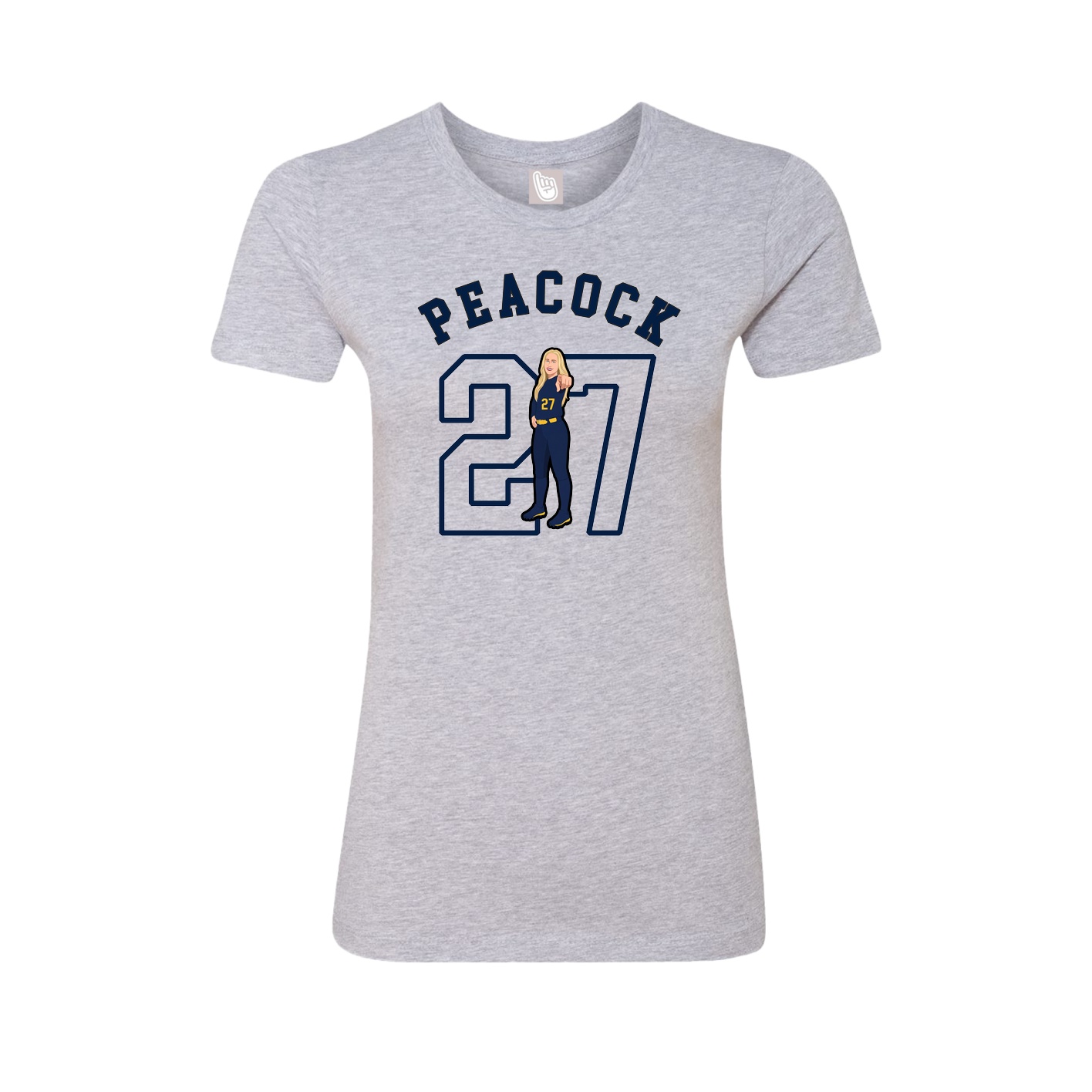 Fitted Women's Tee — Shirsey Arch in Grey