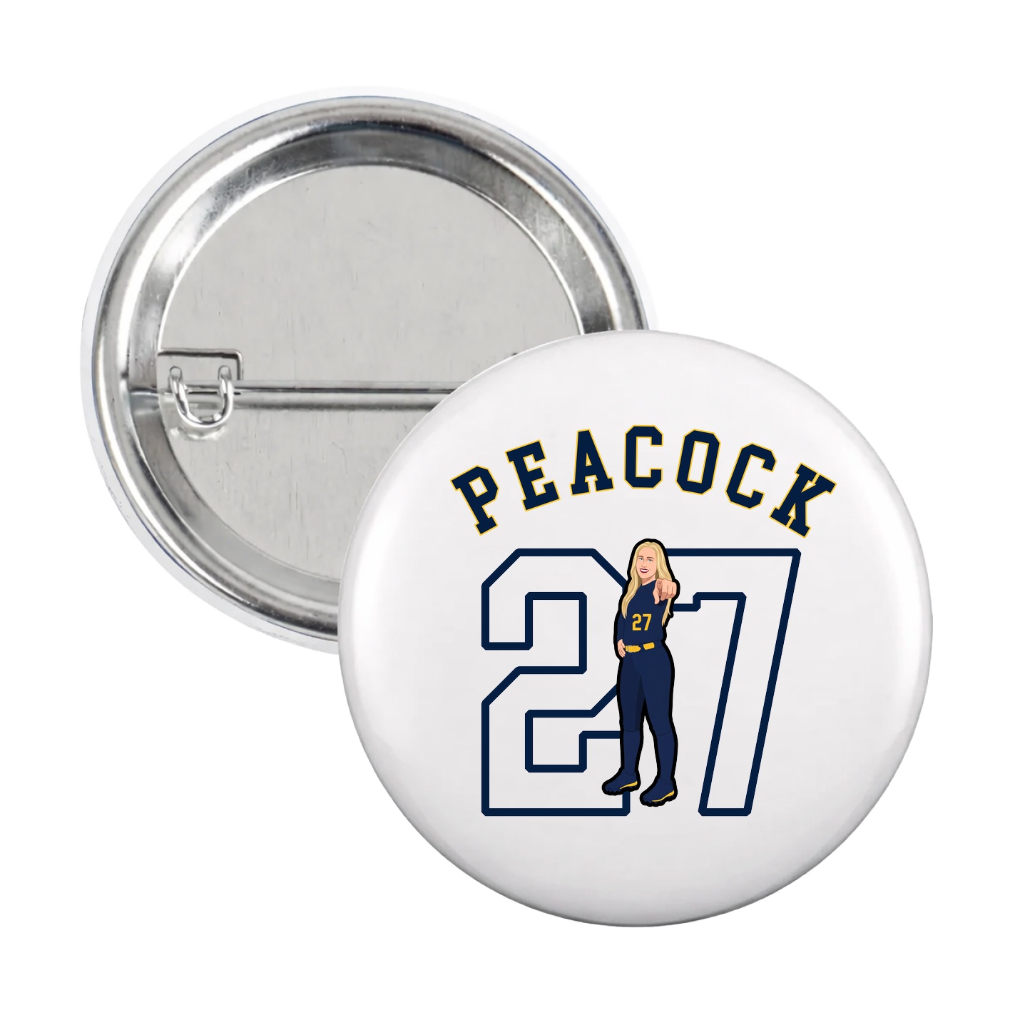 Game Day Button — Shirsey Arch in White