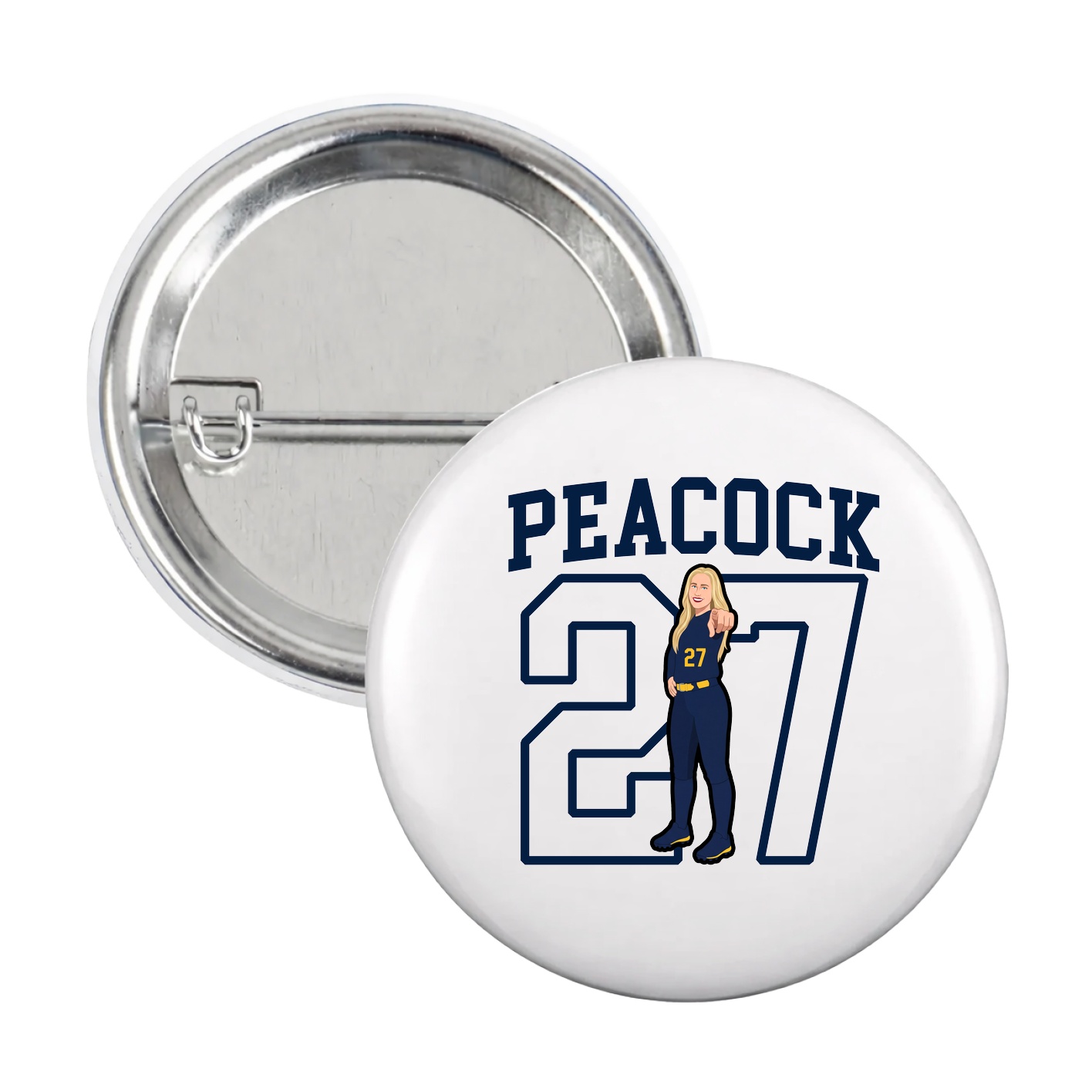 Game Day Button — Shirsey in White