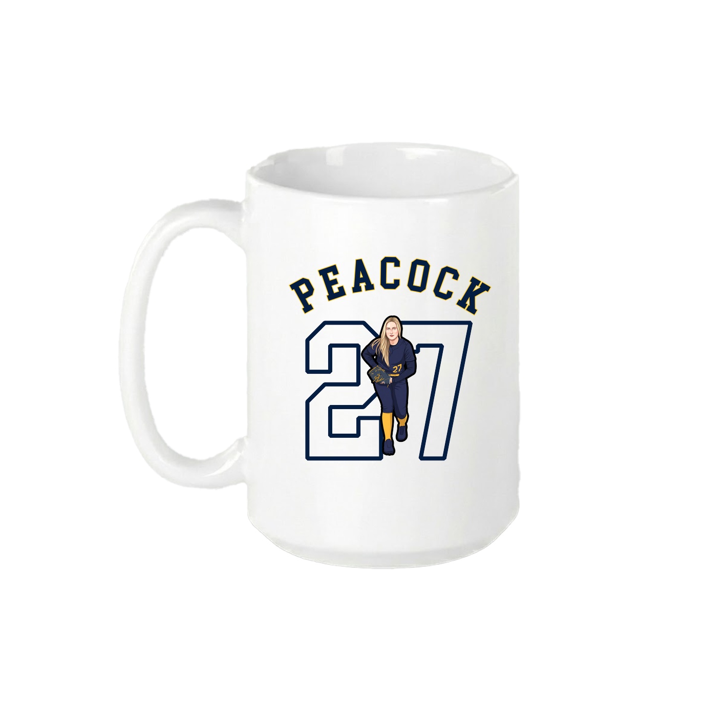 15oz Coffee Mug — Shirsey Arch in White