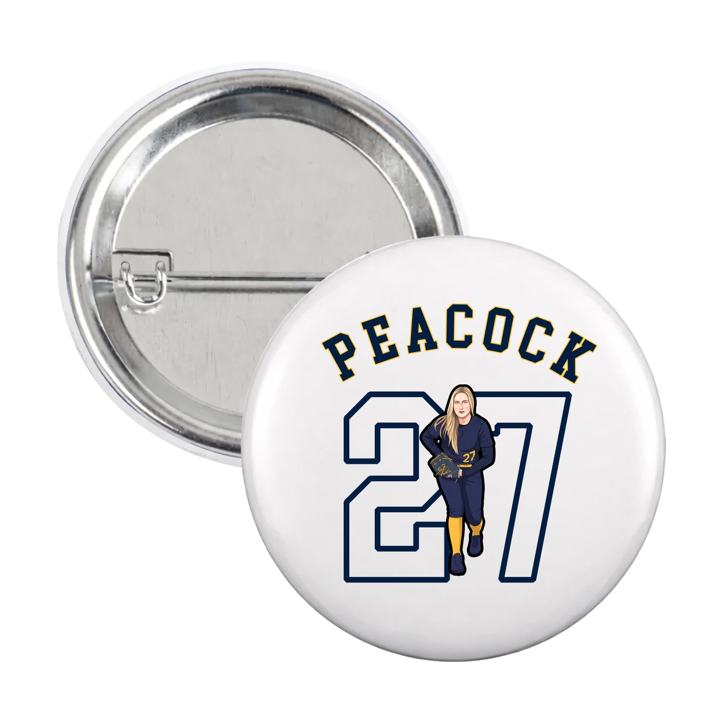 Game Day Button — Shirsey Arch in White