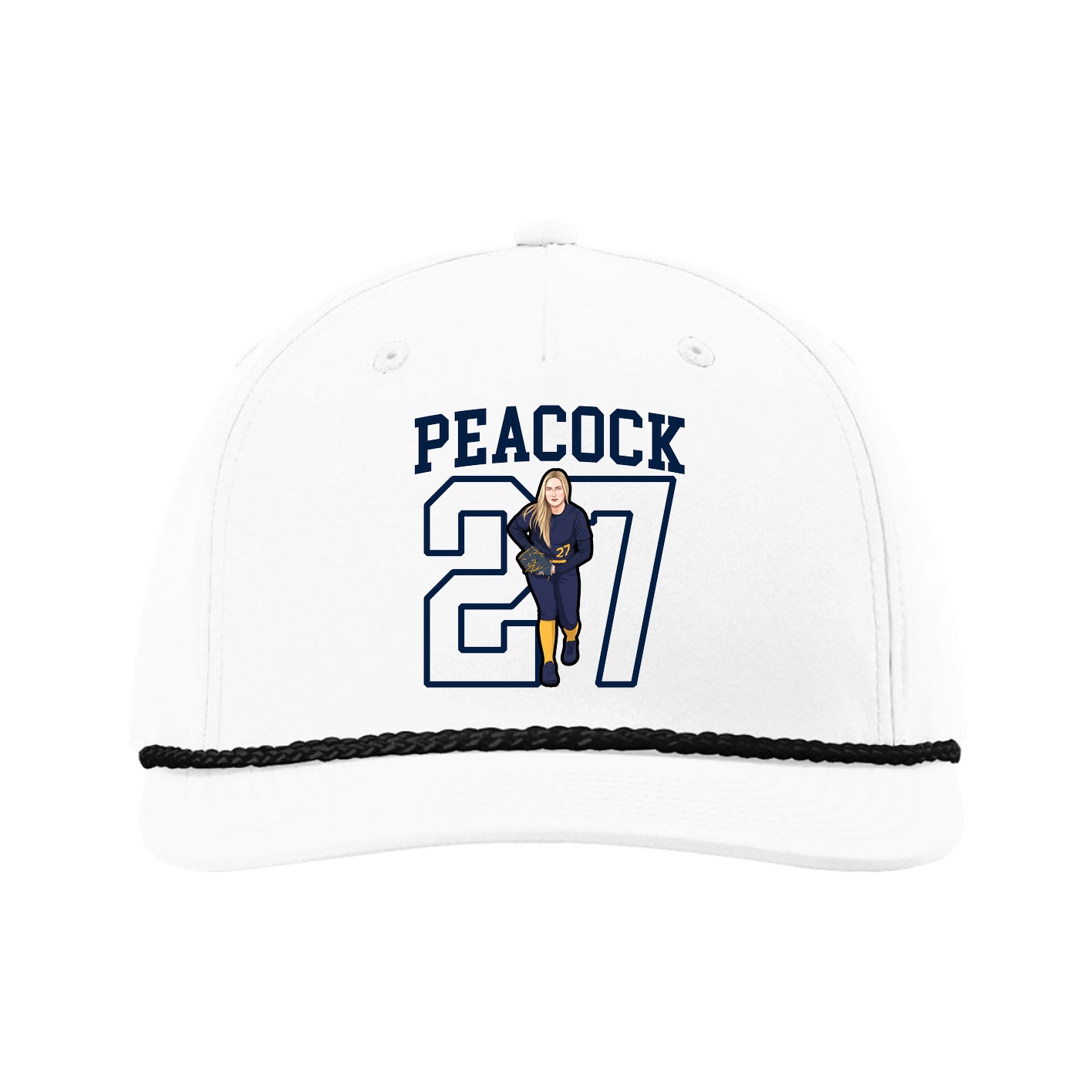 Five-Panel Classic Rope Cap — Shirsey in White