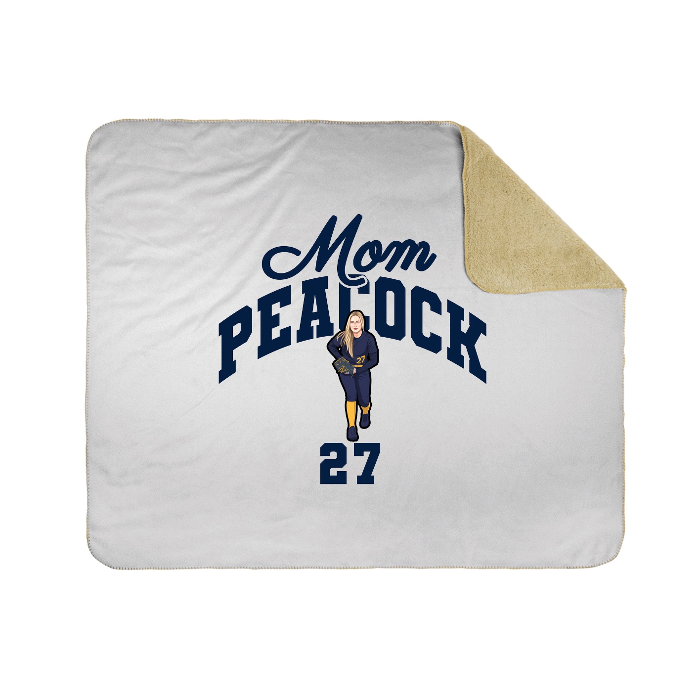 Throw Blanket — Mothers Day Arch in White