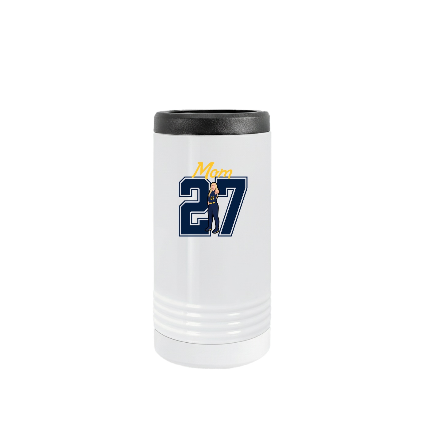 Slim Beverage Holder — Mothers Day Shirsey in White
