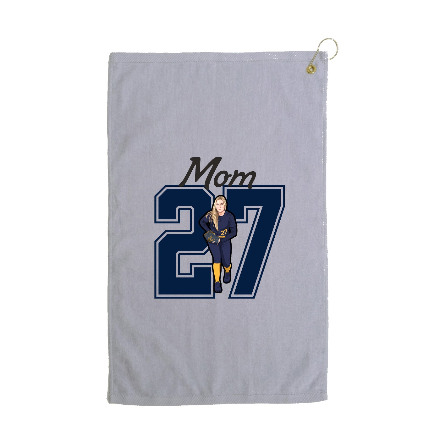 Golf Towel — Mothers Day Shirsey in Grey