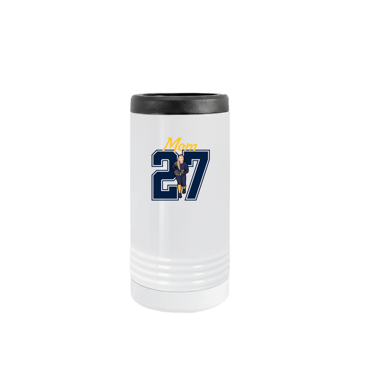 Slim Beverage Holder — Mothers Day Shirsey in White