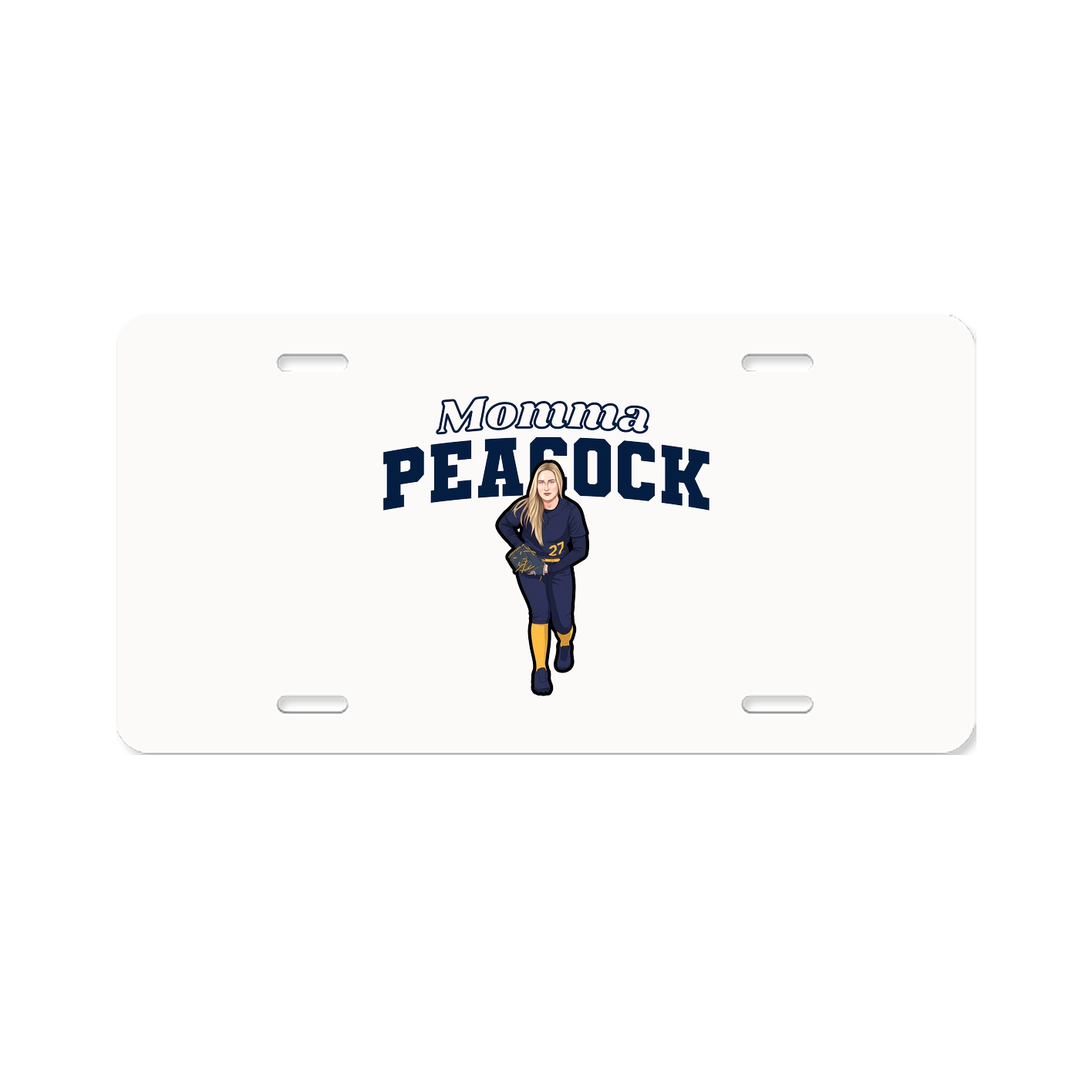 License Plate — Mothers Day Block in Classic