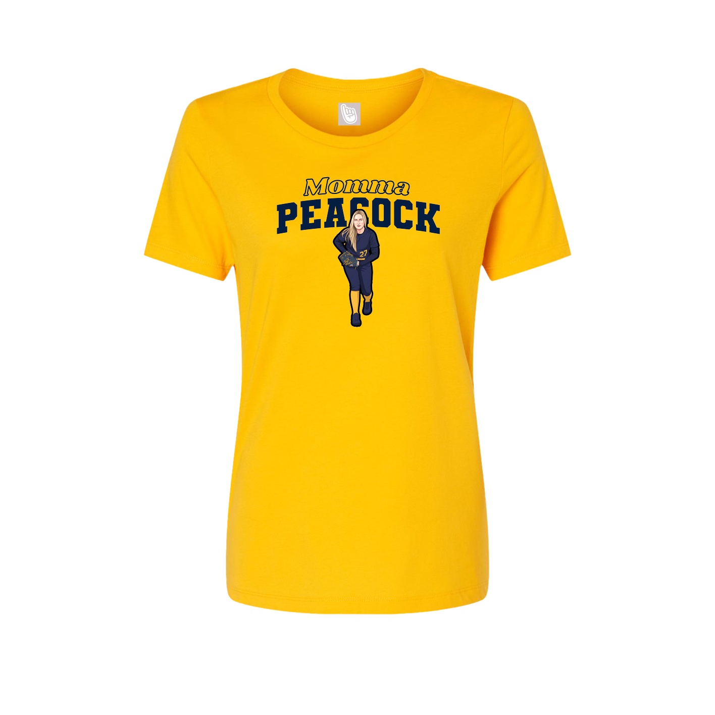 Womens Tee — Mothers Day Block in Gold