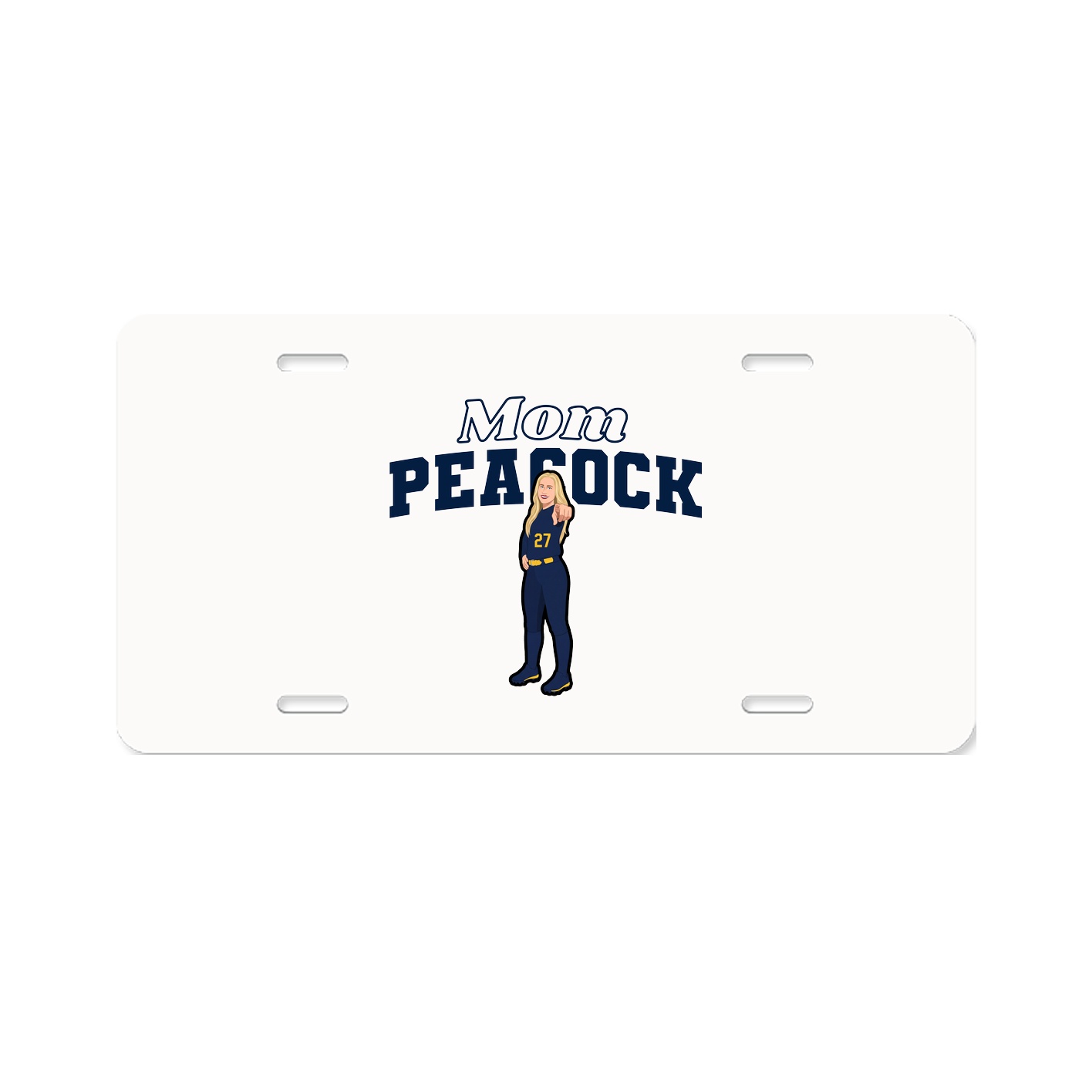 License Plate — Mothers Day Block in Classic