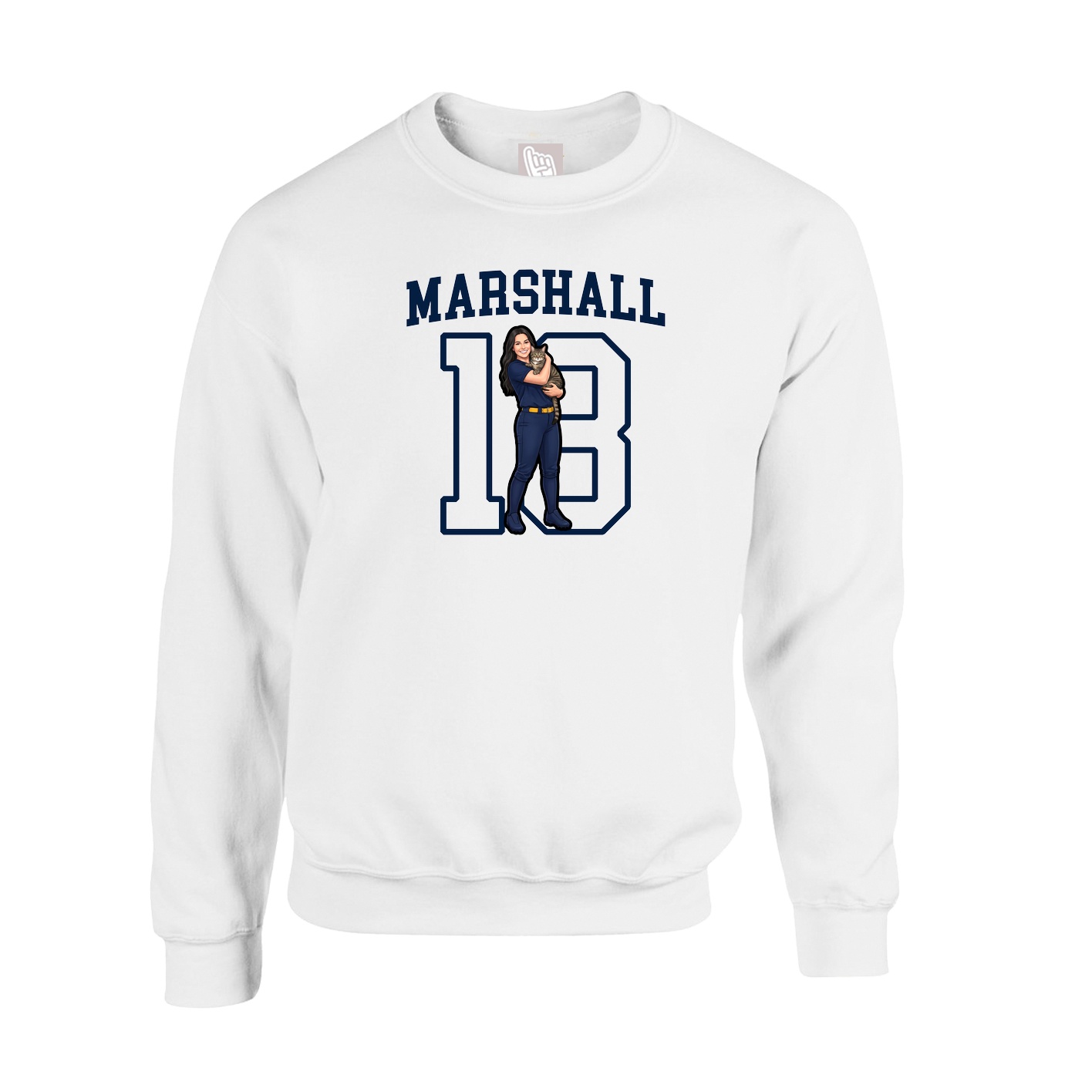 Fleece Crew — Shirsey in White