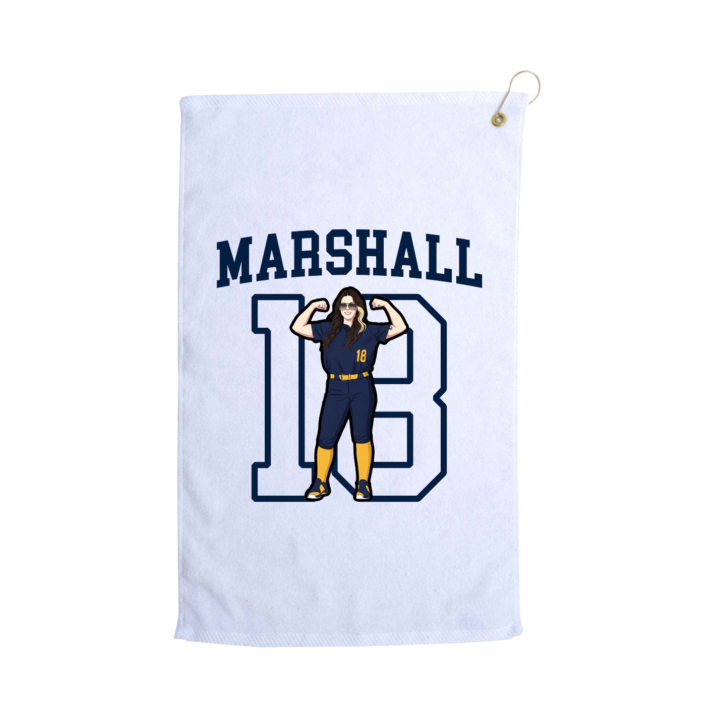 Golf Towel — Shirsey in White