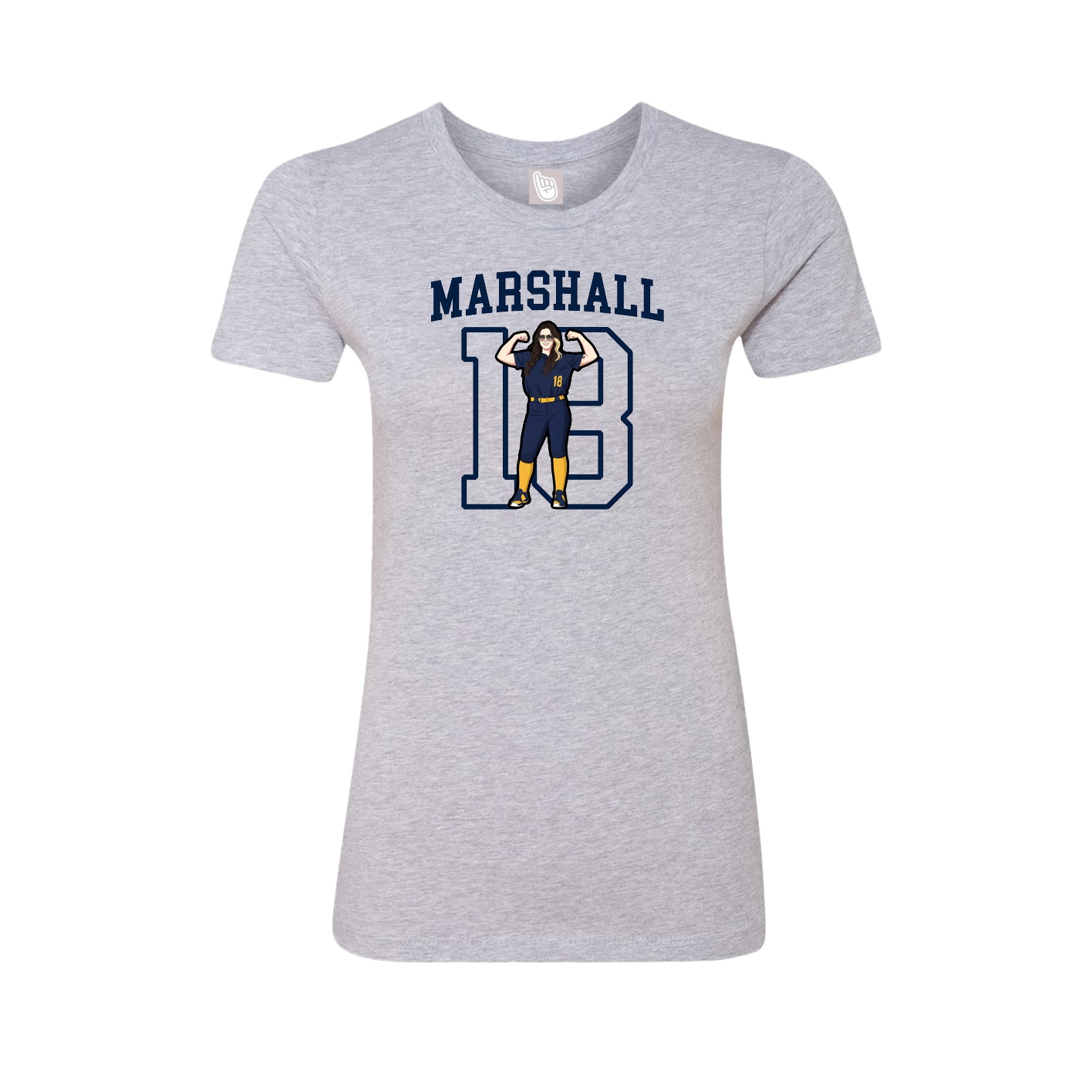 Fitted Women's Tee — Shirsey in Grey