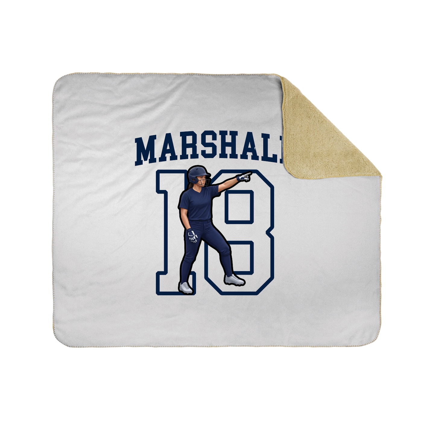 Throw Blanket — Shirsey in White