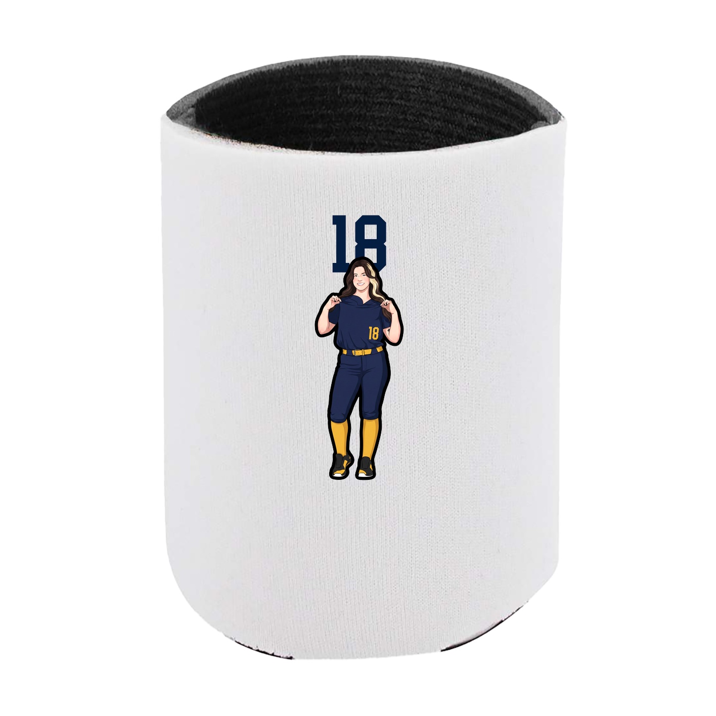 Can Holder — Number Top in White