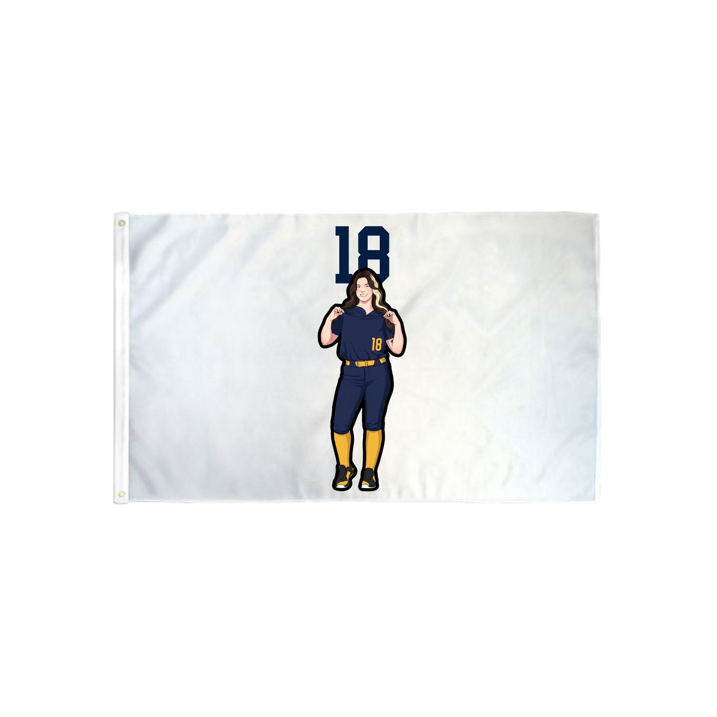 3x5 Flag — Number Top in Classic