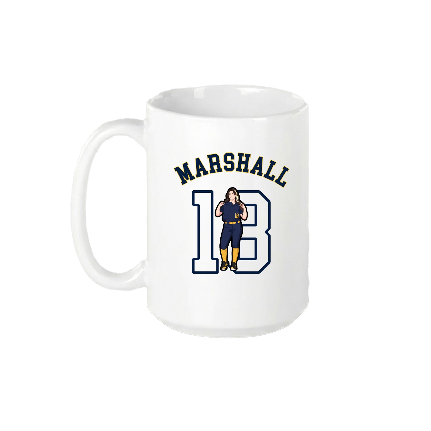 15oz Coffee Mug — Shirsey Arch in White