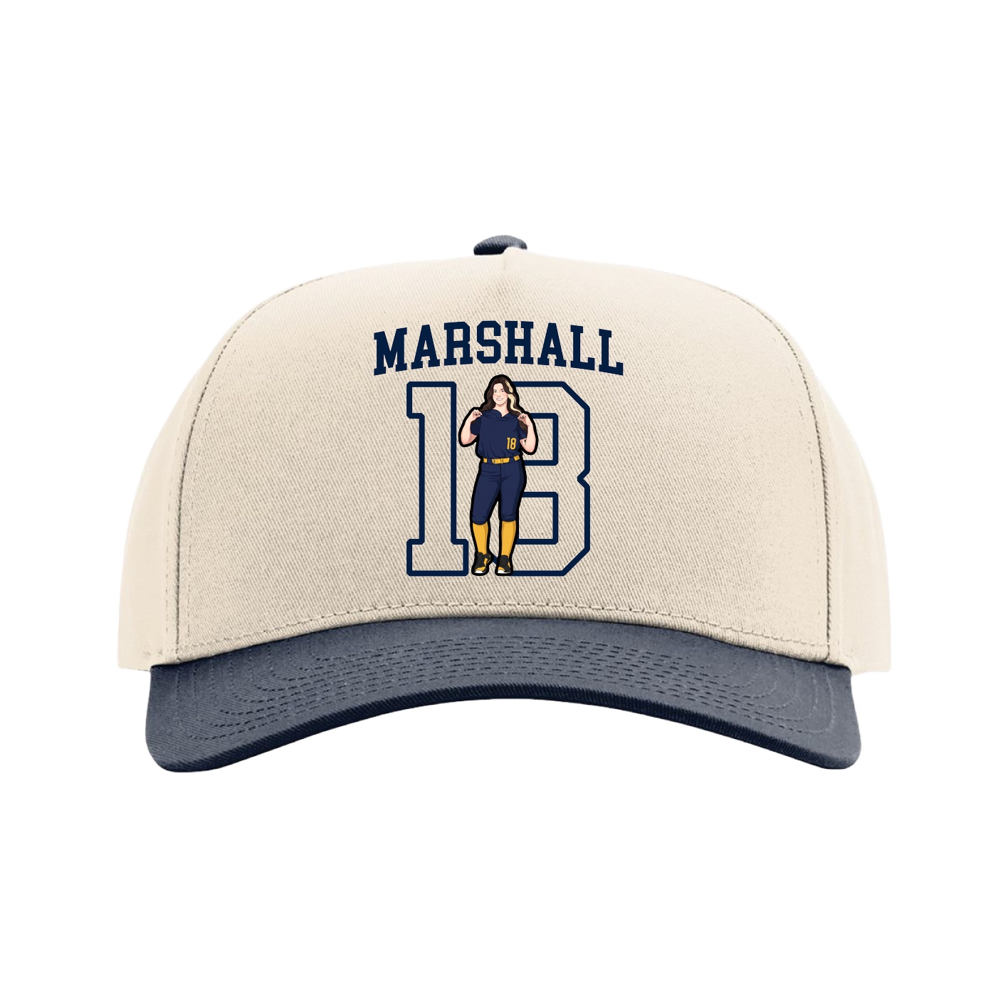 Full Fabric Five-Panel Champ Cap
