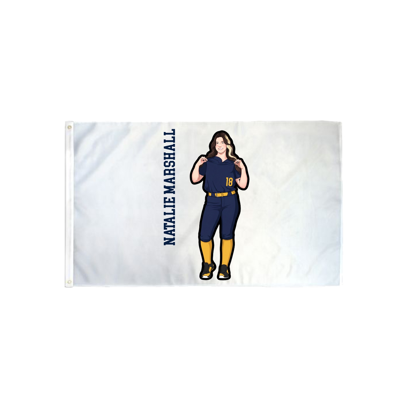 3x5 Flag — Name Vertical in Classic