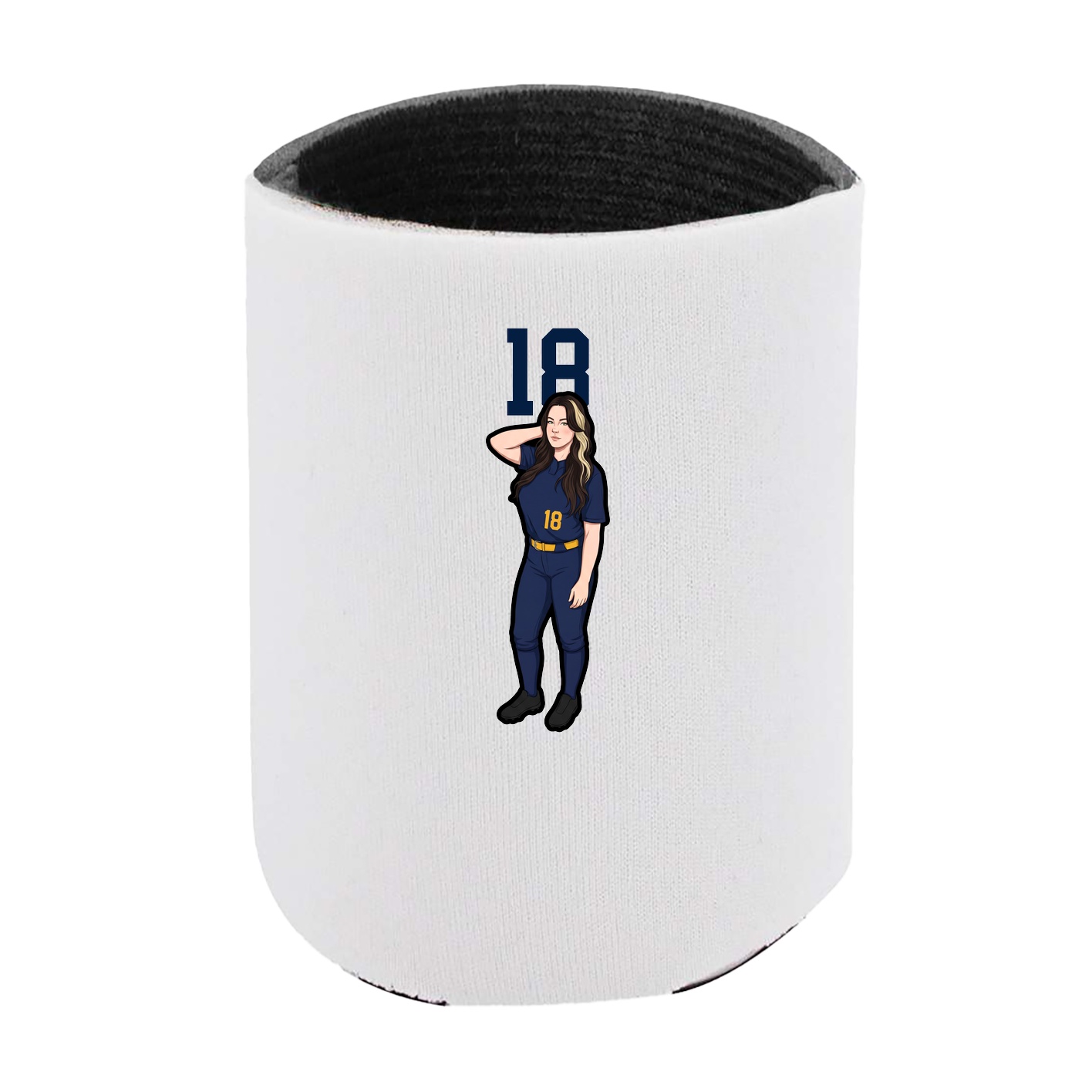 Can Holder — Number Top in White