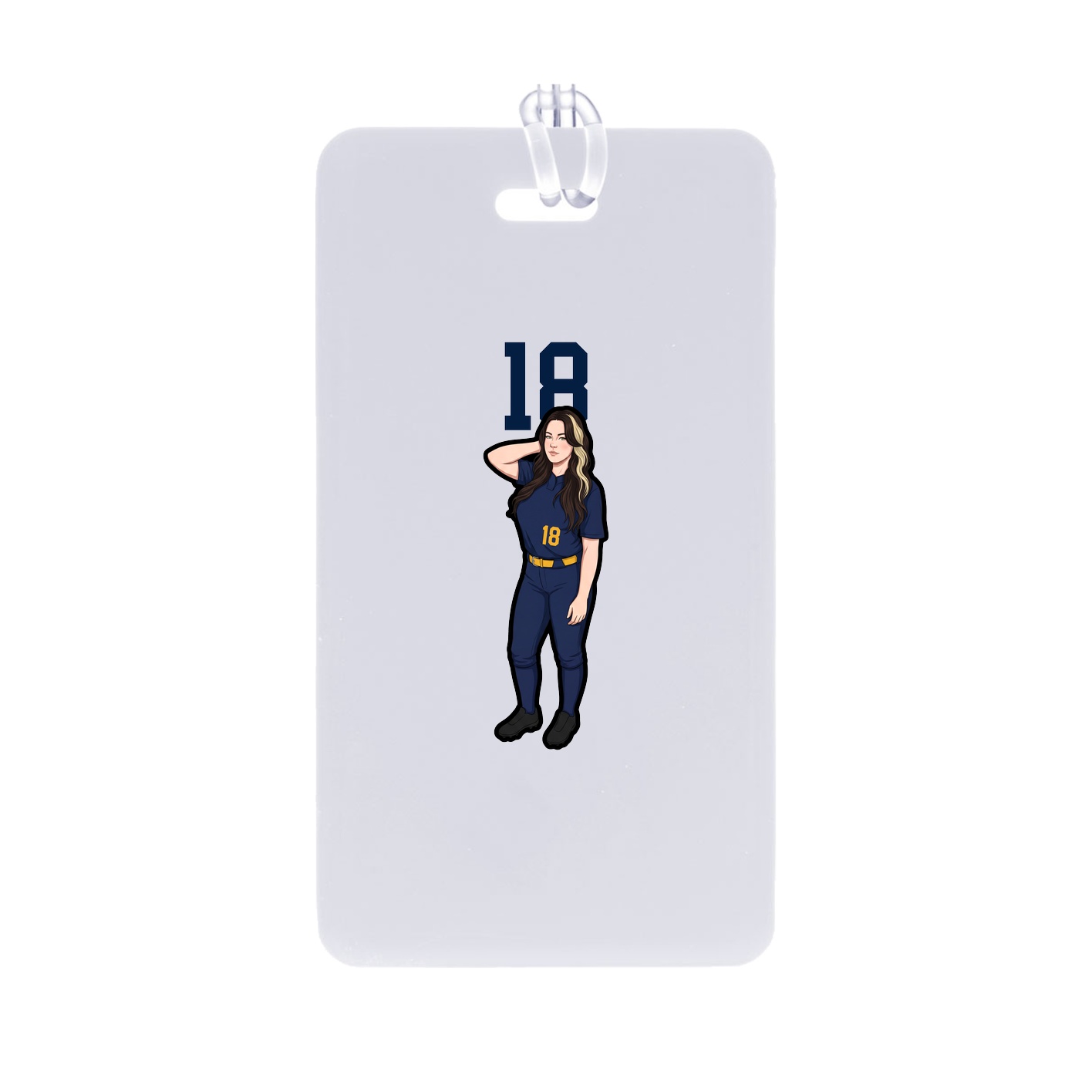 Bag Tag — Number Top in Classic