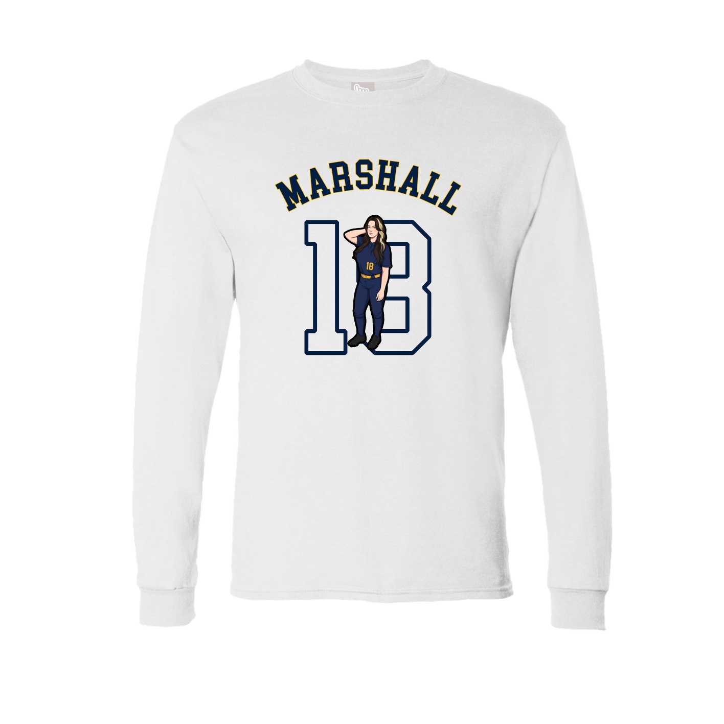 Long Sleeve Tee — Shirsey Arch in White