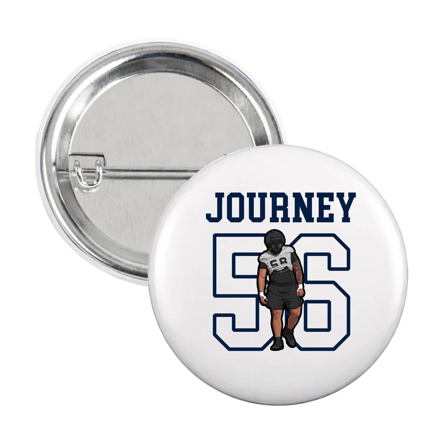 Game Day Button — Shirsey in White