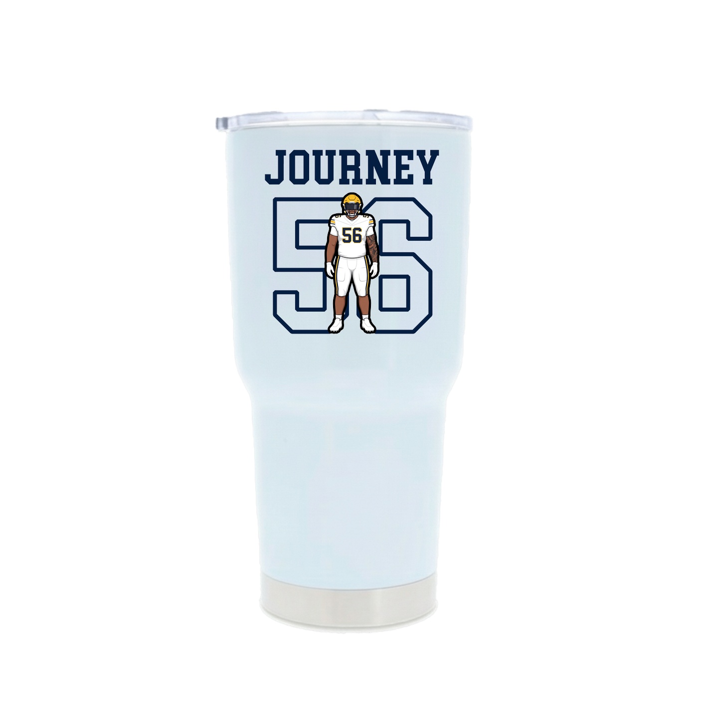 30oz Stainless Steel Tumbler — Shirsey in White