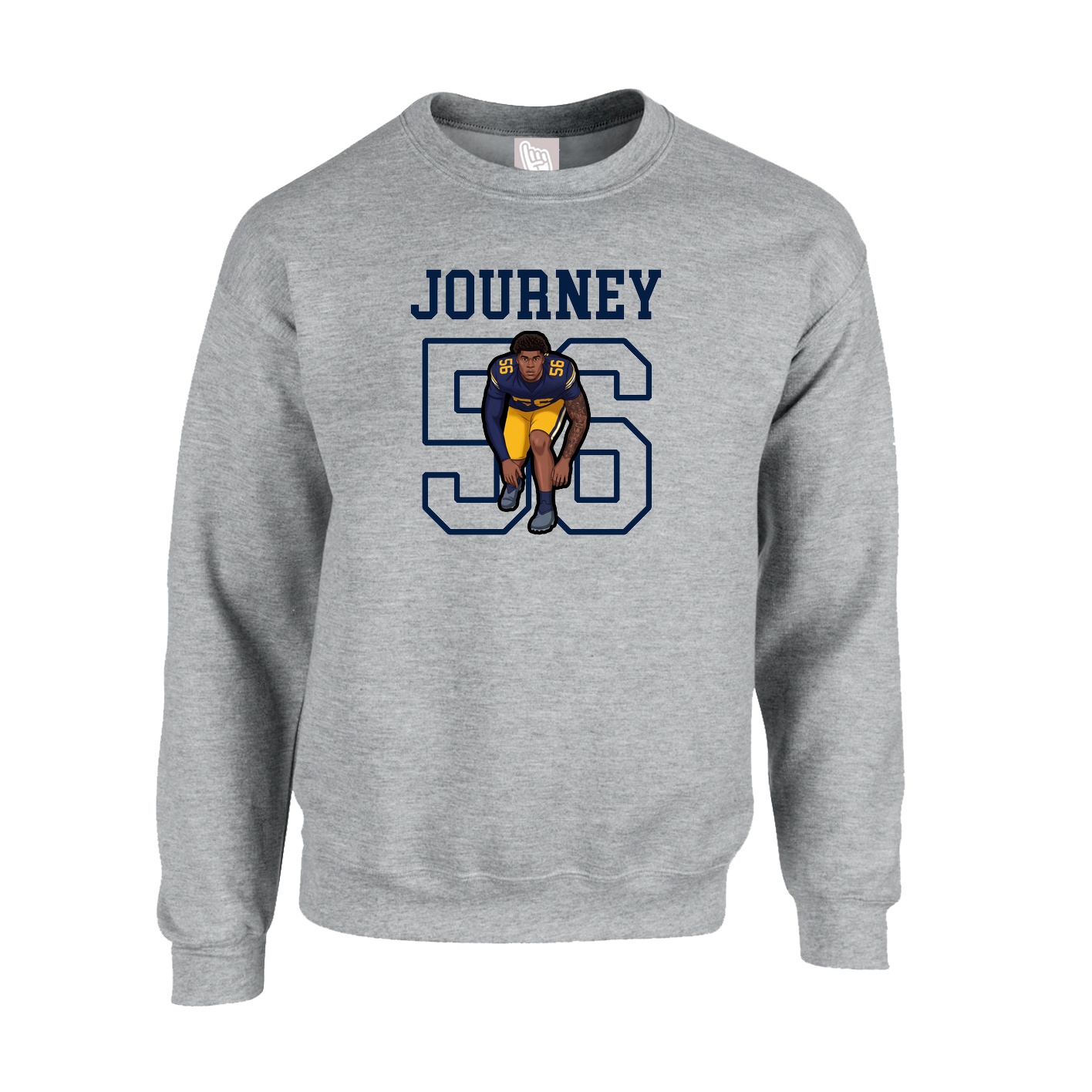 Fleece Crew — Shirsey in Grey