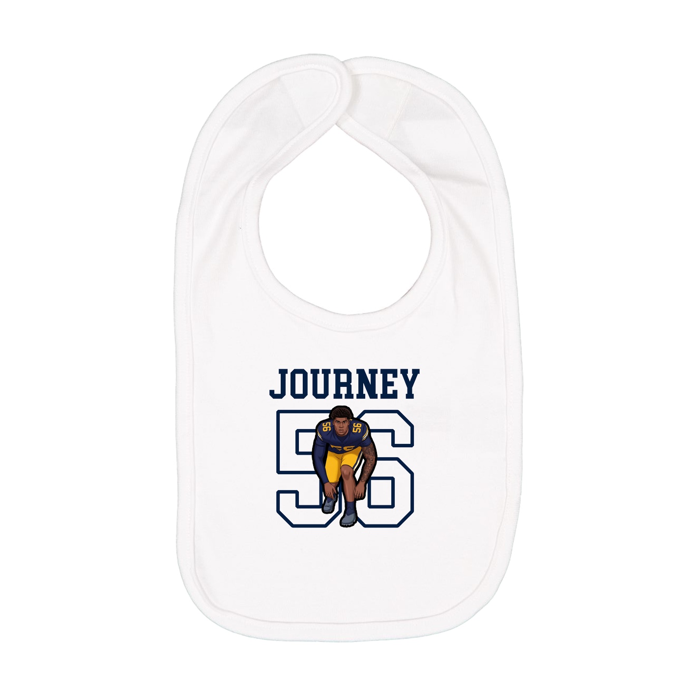 Infant Bib — Shirsey in White
