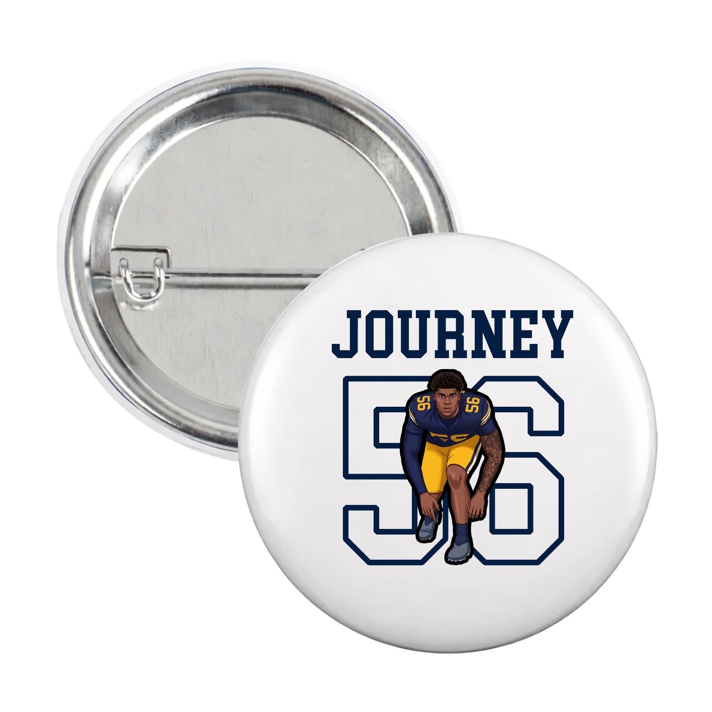 Game Day Button — Shirsey in White