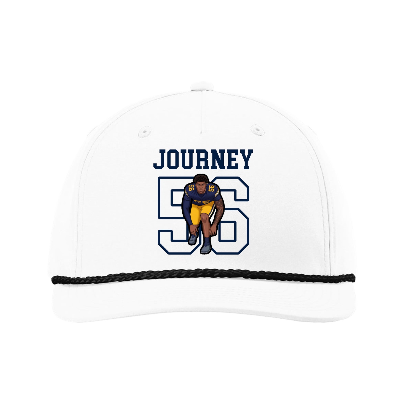 Five-Panel Classic Rope Cap — Shirsey in White