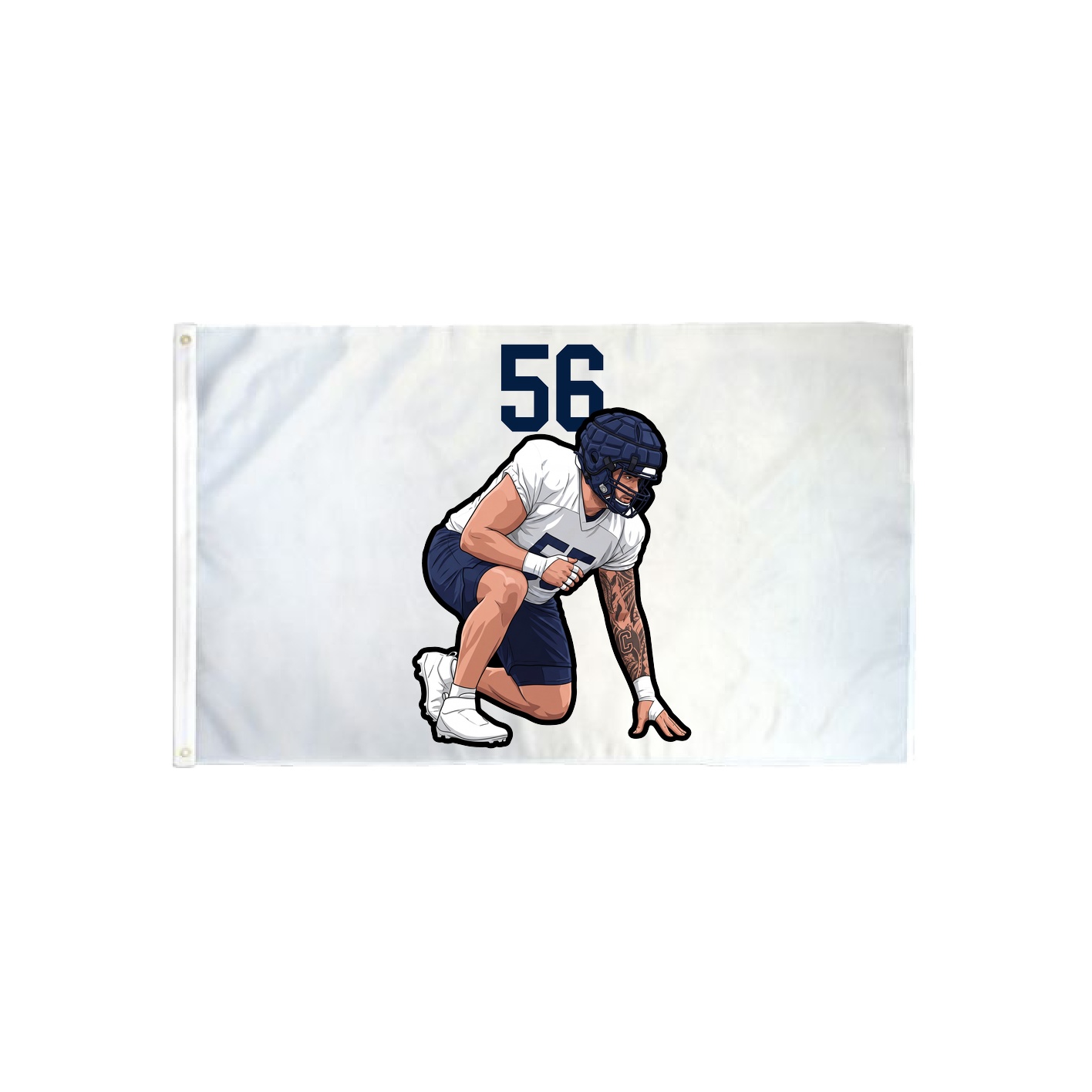 3x5 Flag — Number Top in Classic