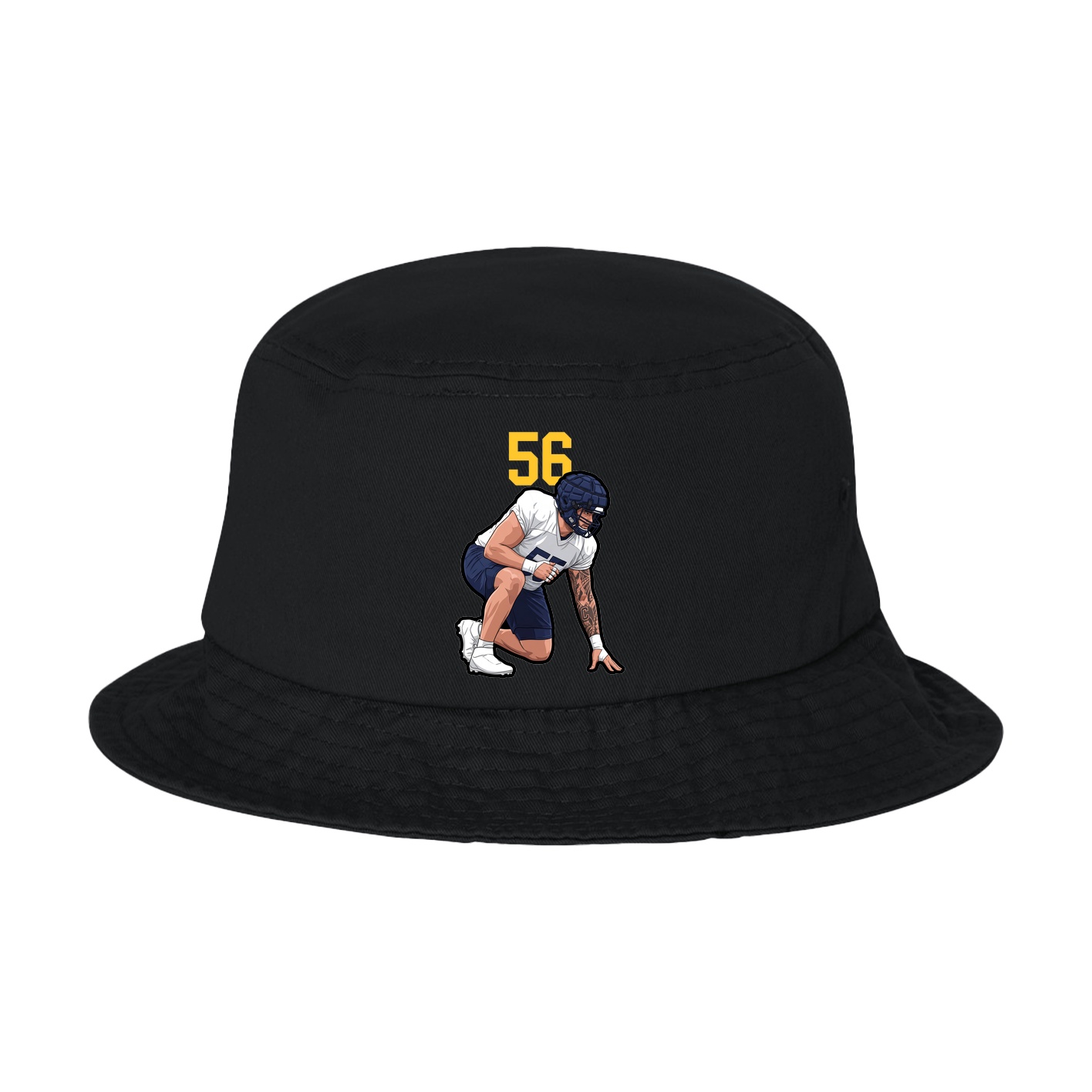 Bucket Cap — Number Top in Black