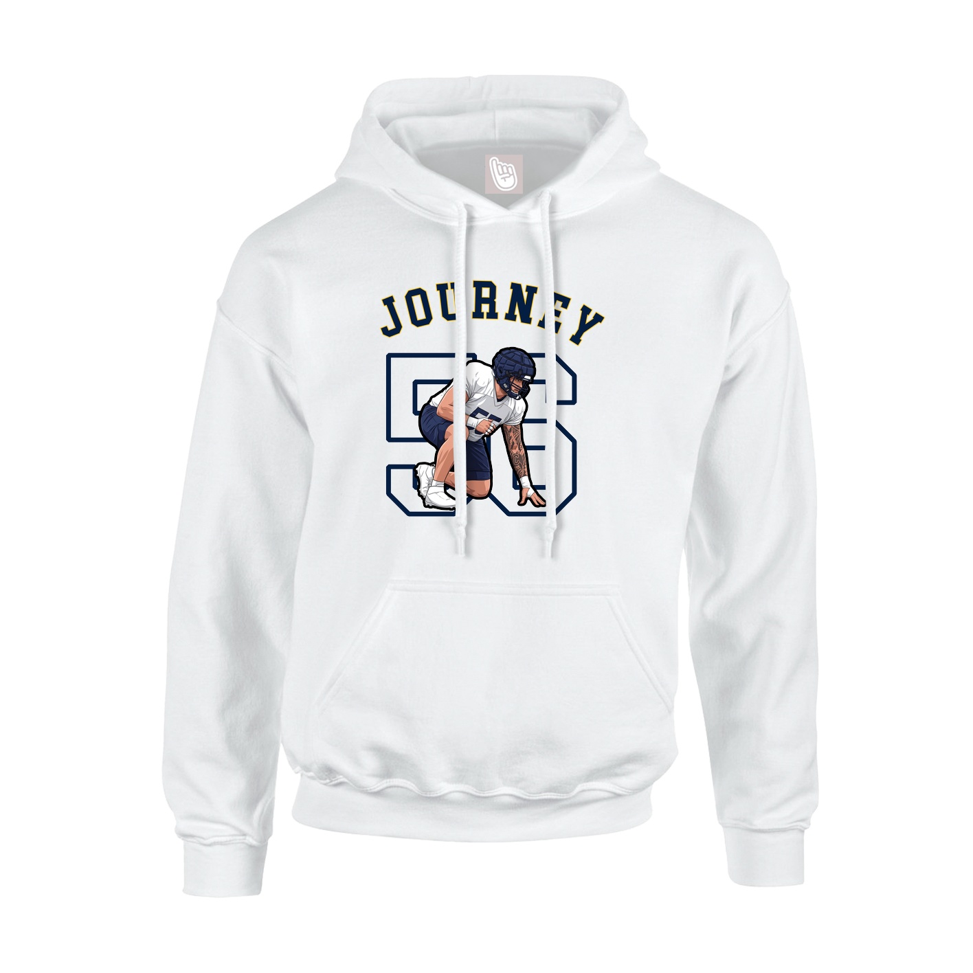 Youth Hoodie — Shirsey Arch in White