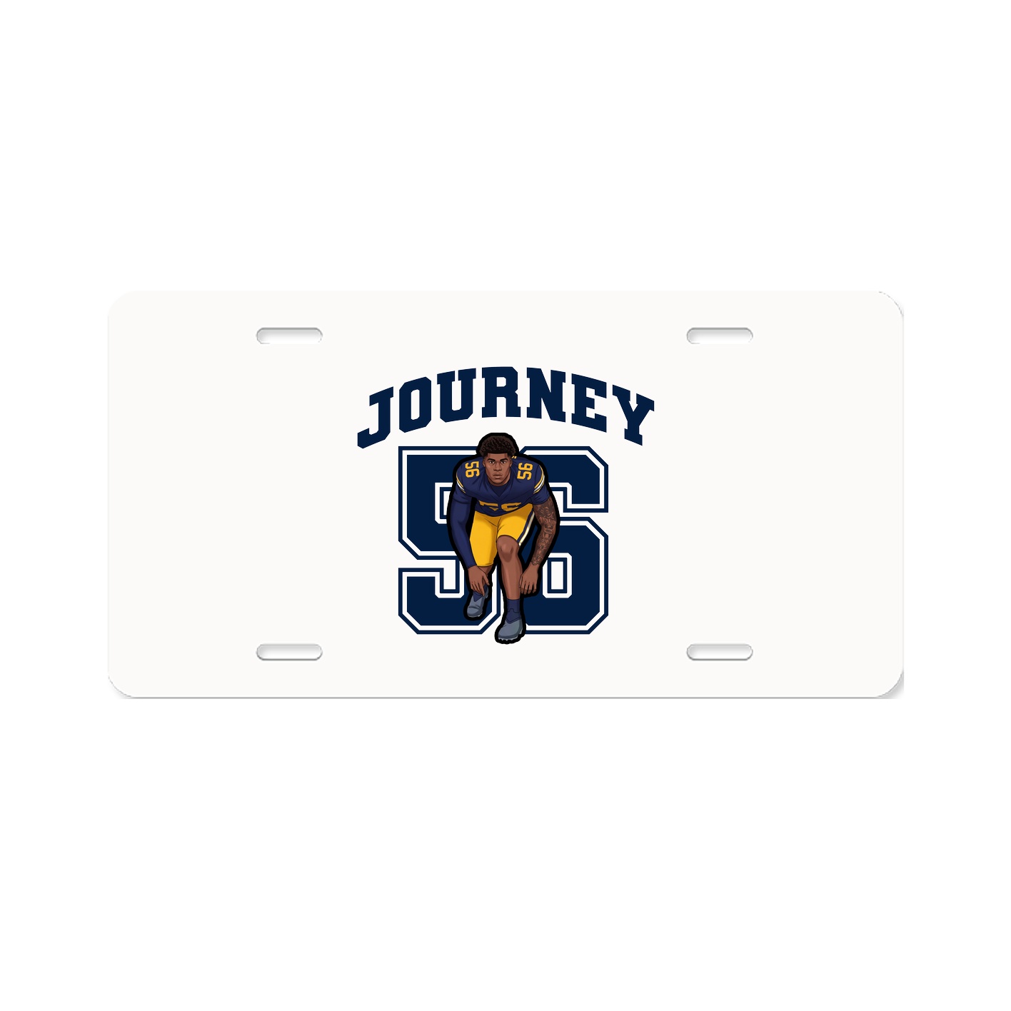 License Plate — Number in Classic