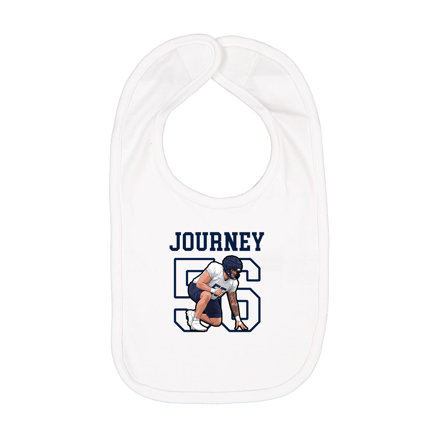 Infant Bib — Shirsey in White