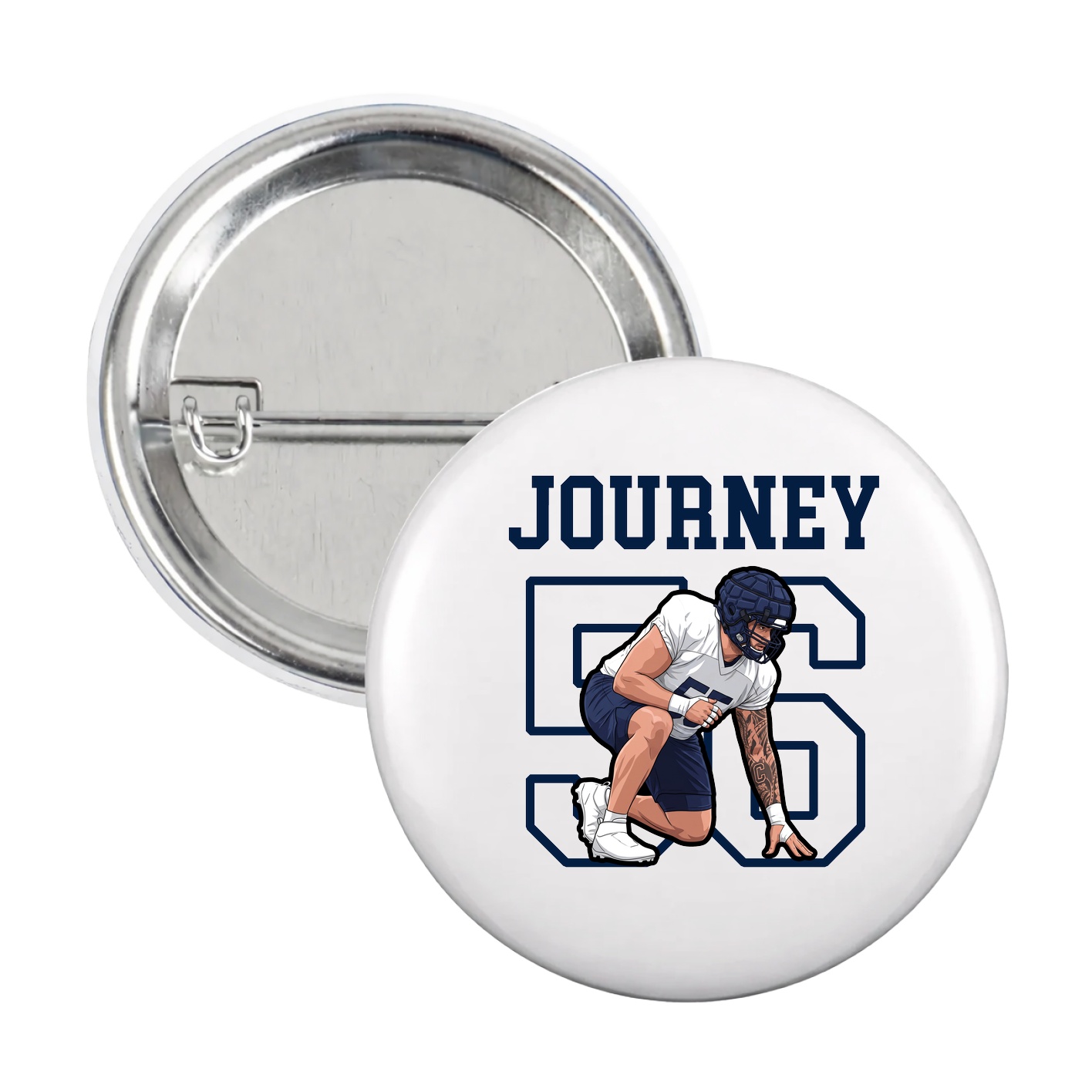 Game Day Button — Shirsey in White