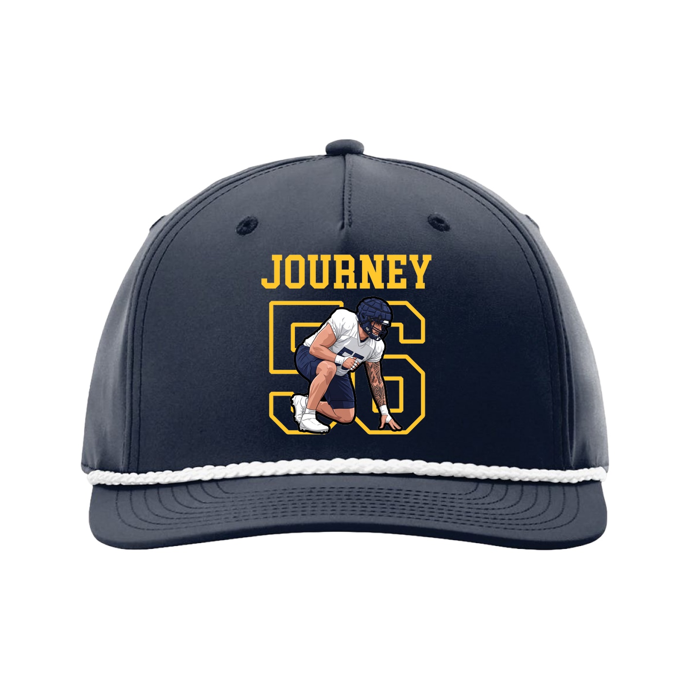 Five-Panel Classic Rope Cap — Shirsey in Navy