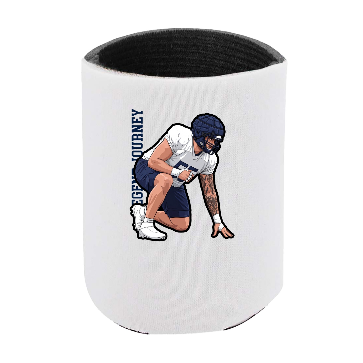 Can Holder — Name Vertical in White