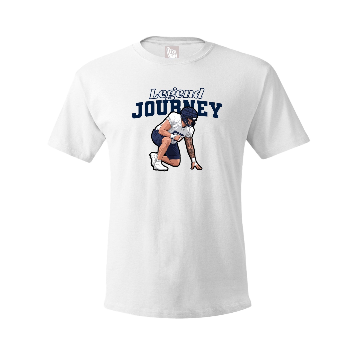 Tee — Name Arch in White