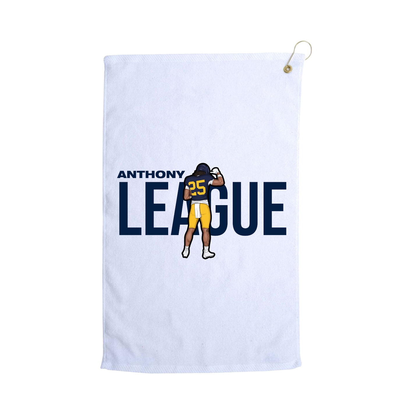 Golf Towel — Player Name in White