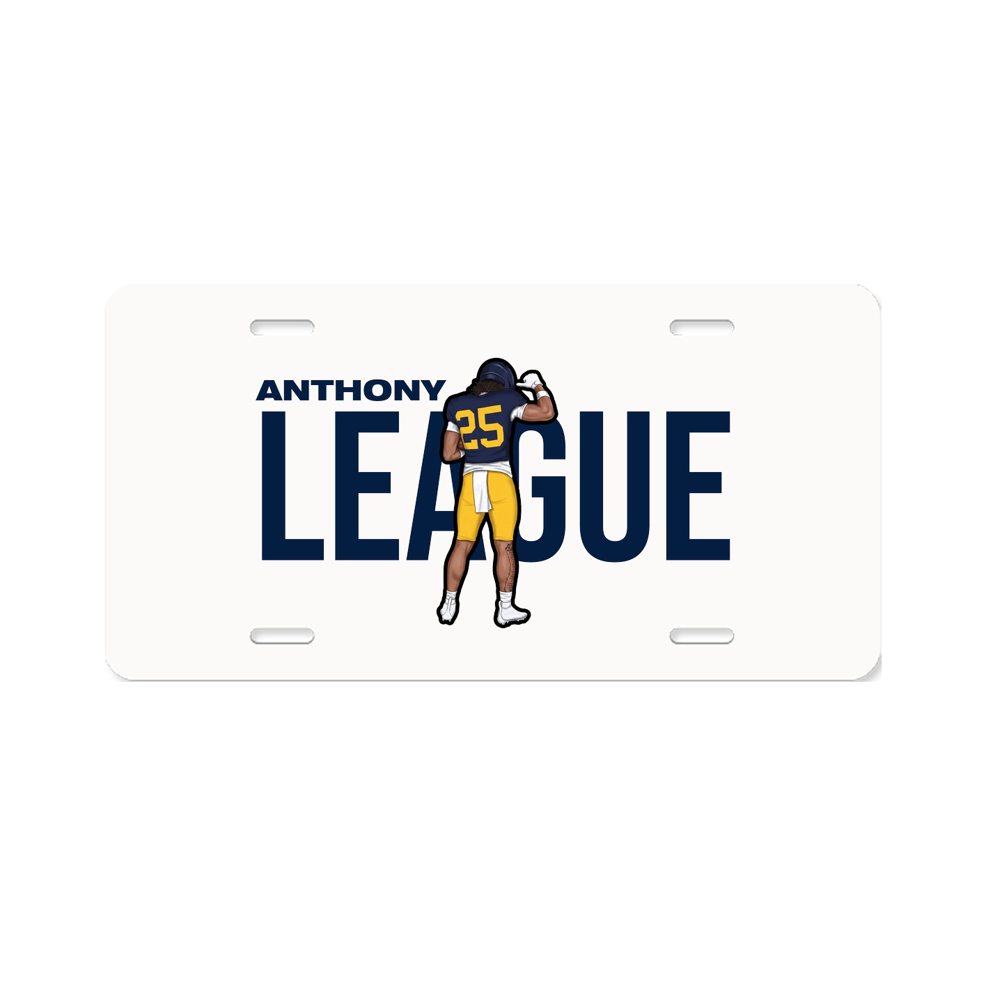 License Plate — Player Name in Classic