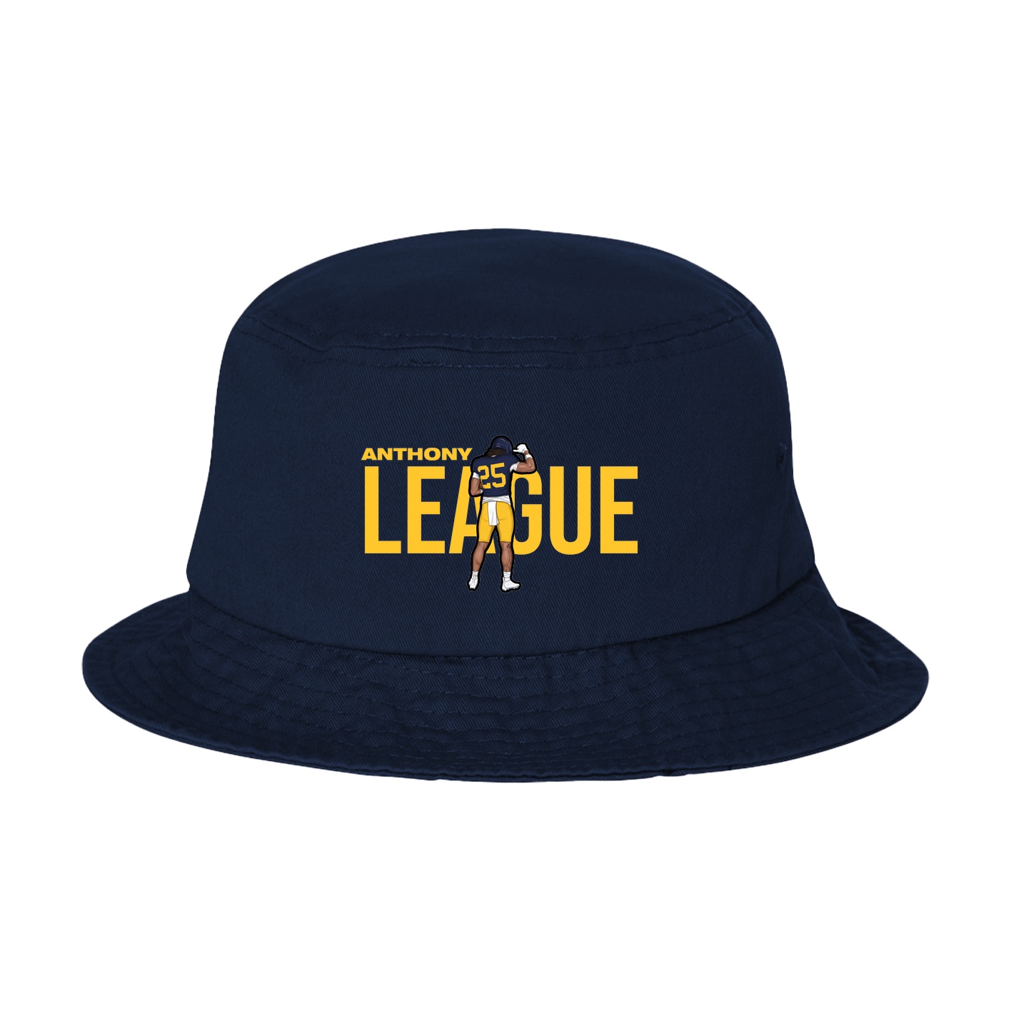 Bucket Cap — Player Name in Navy