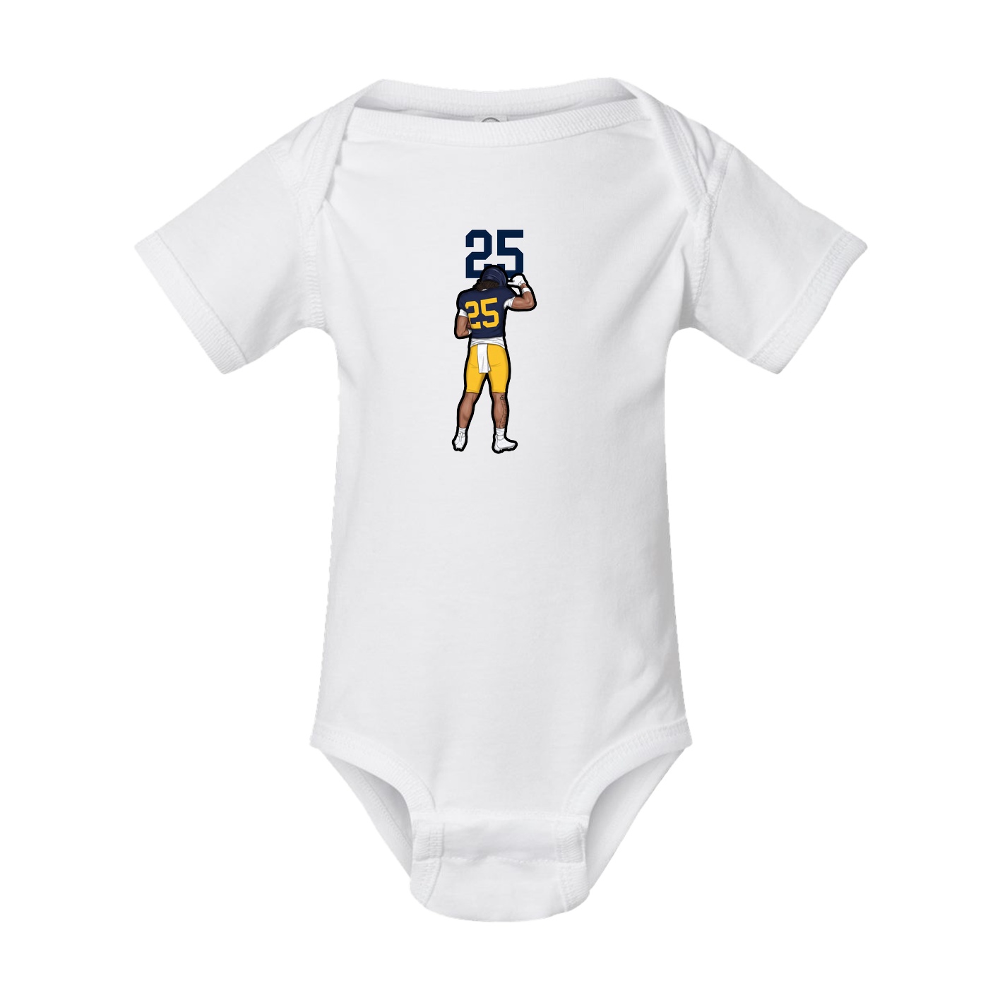 Baby Onesie — Number Top in White
