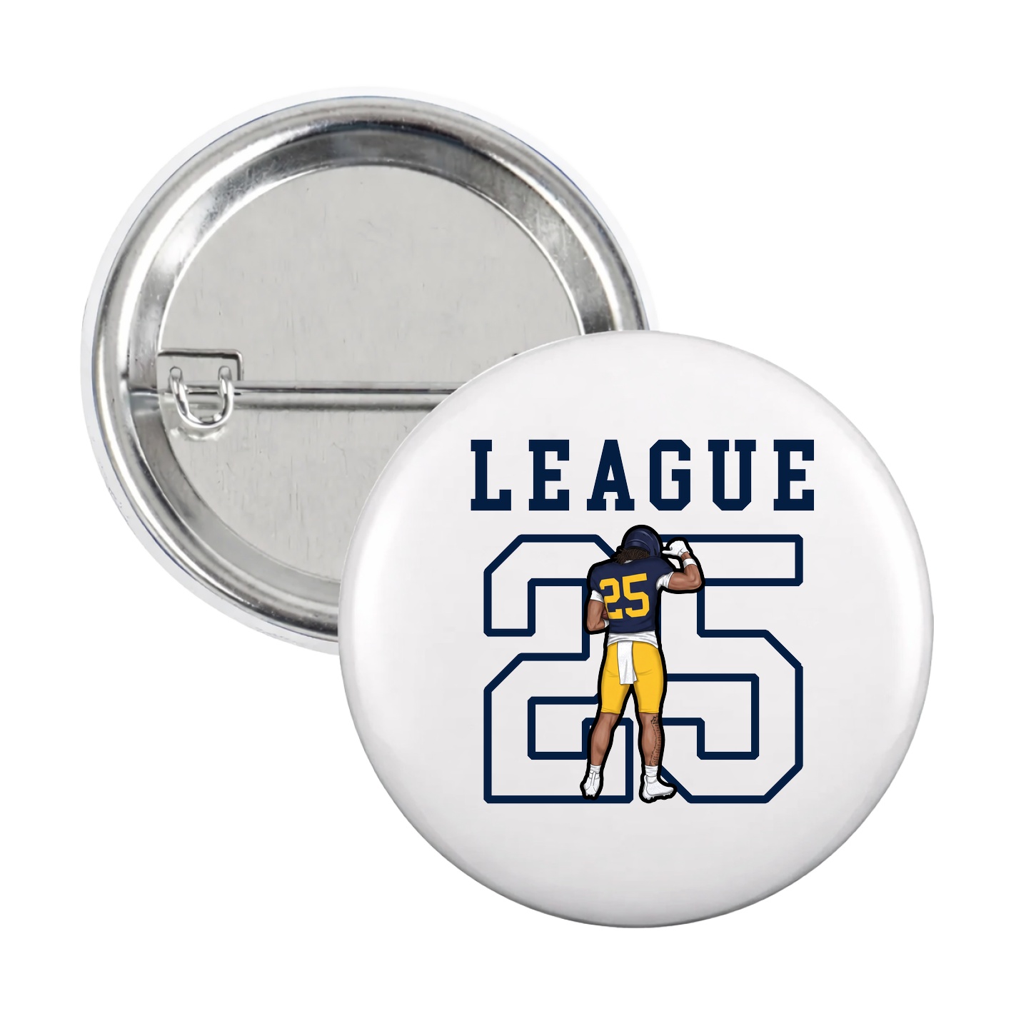 Game Day Button — Shirsey in White