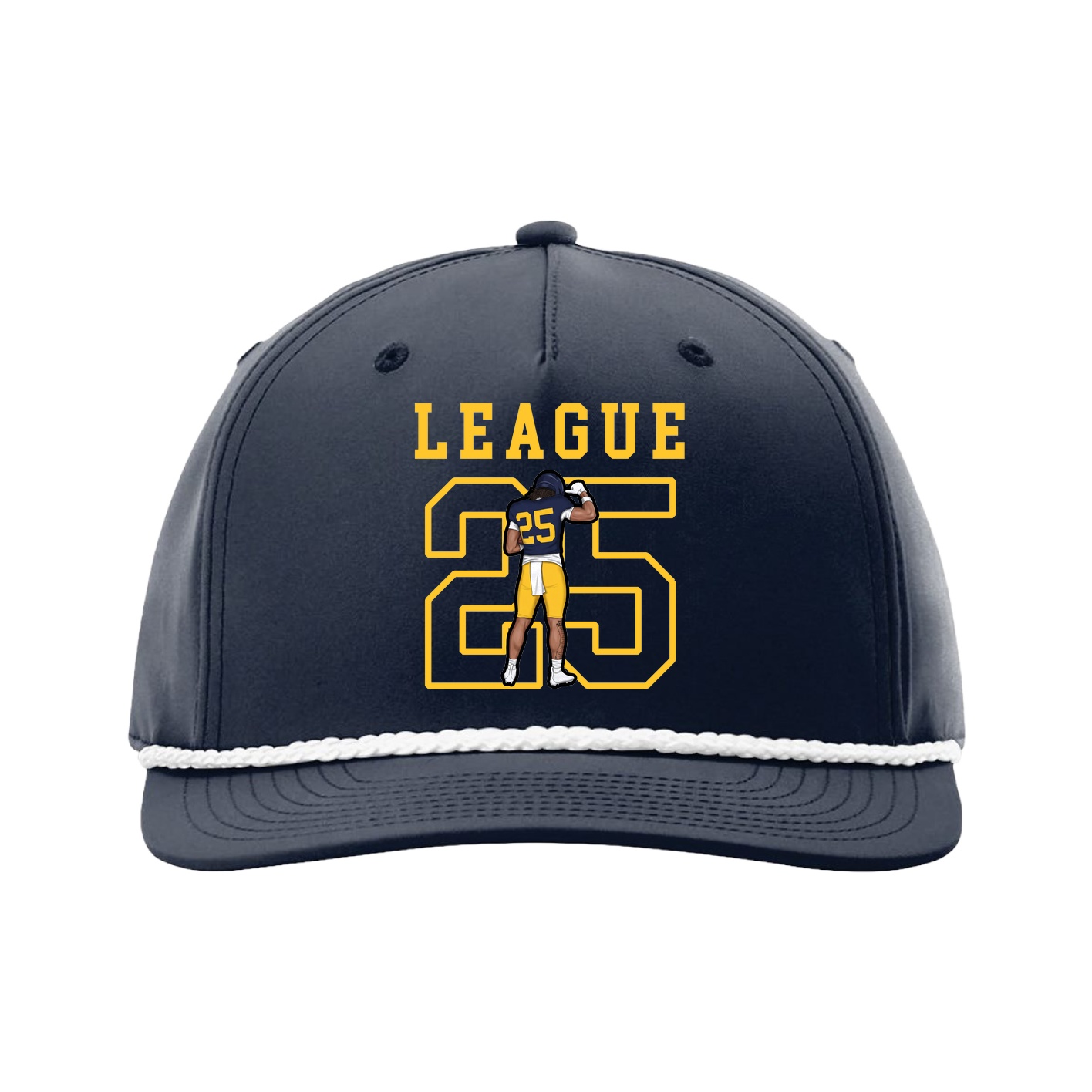 Five-Panel Classic Rope Cap — Shirsey in Navy
