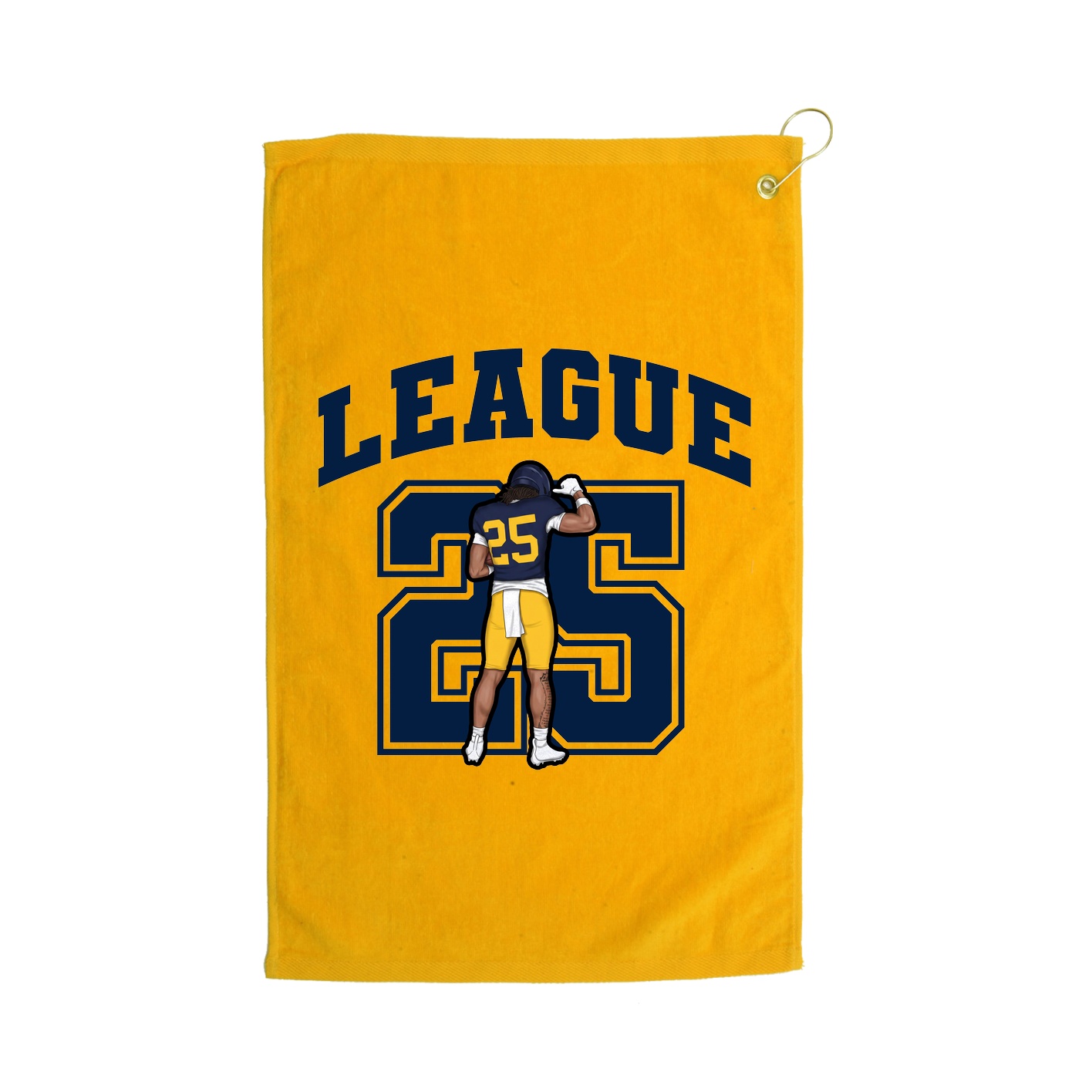 Golf Towel — Number in Gold