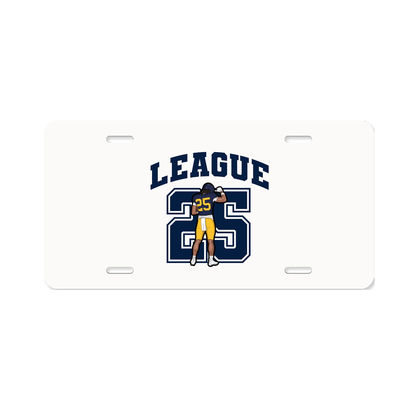 License Plate — Number in Classic