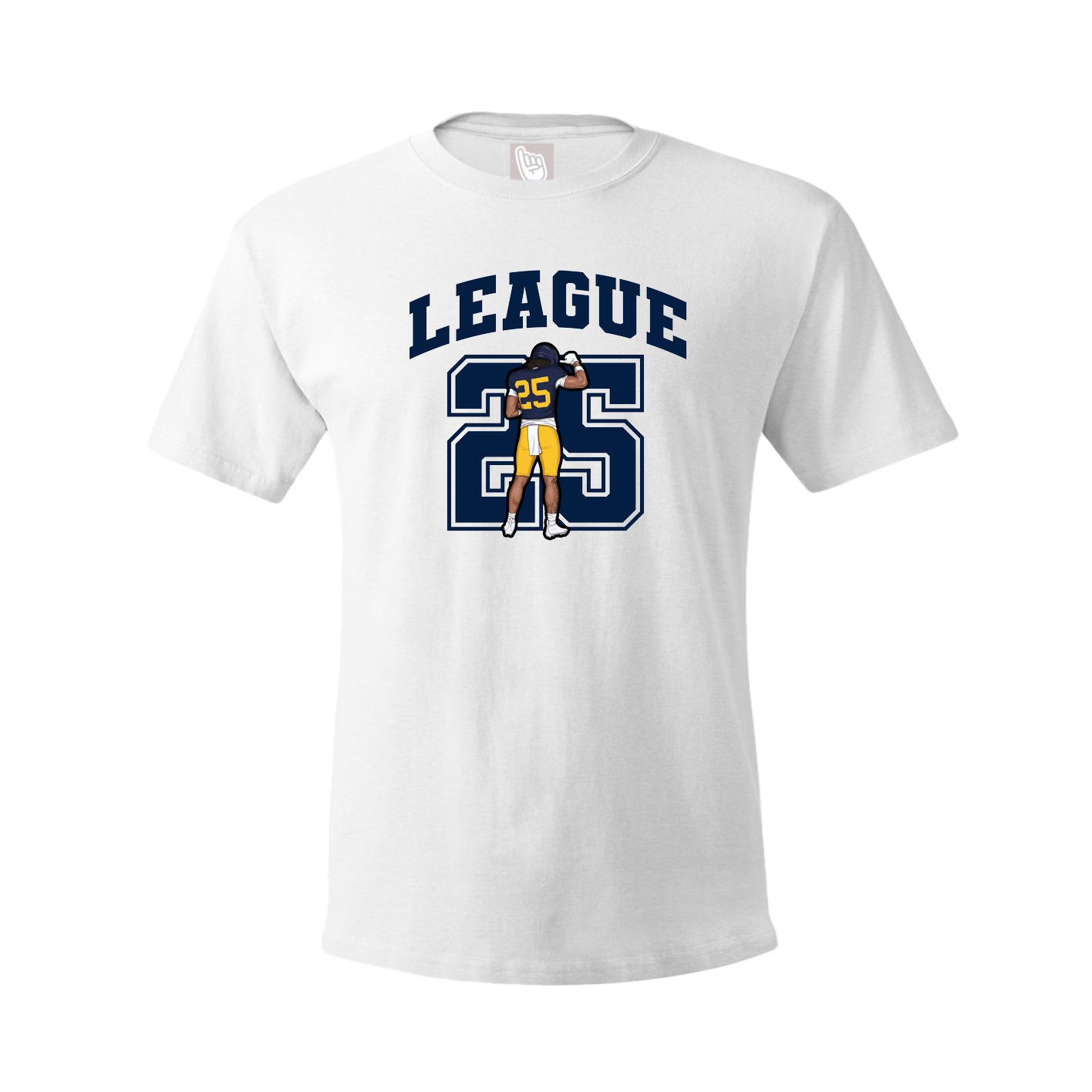 Youth Tee — Number in White