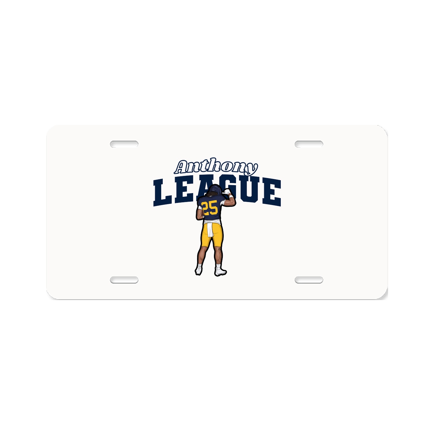 License Plate — Name Arch in Classic